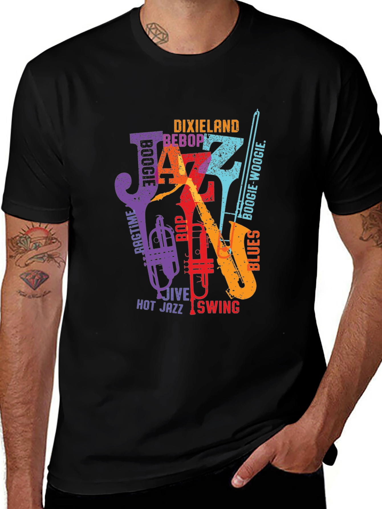 Jazz Music T-Shirt - Dixieland Bebop Boogie Woogie