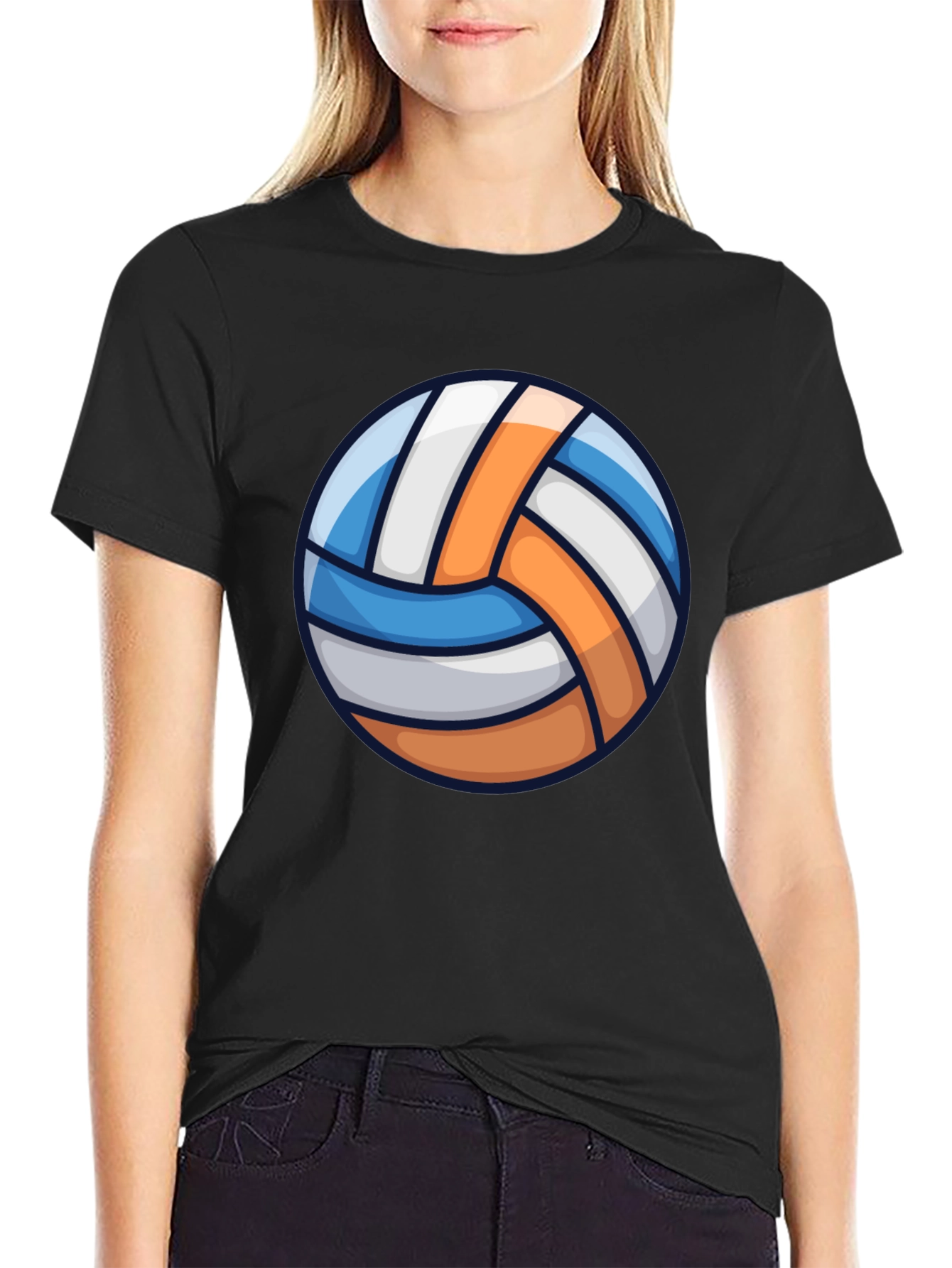 Volleyball Graphic Tee - Sporty Casual T-Shirt