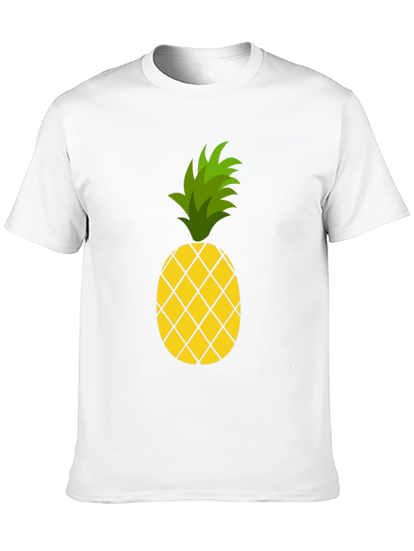 Pineapple Graphic Tee - Casual Black T-Shirt