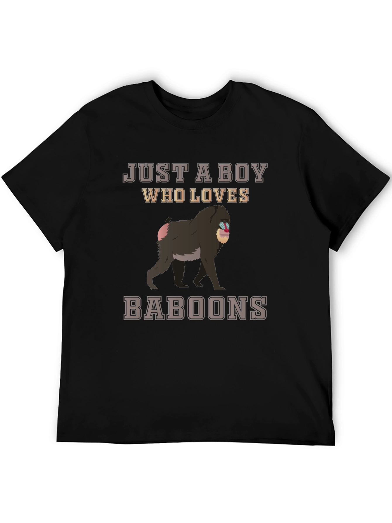 Just a Boy Who Loves Baboons T-Shirt