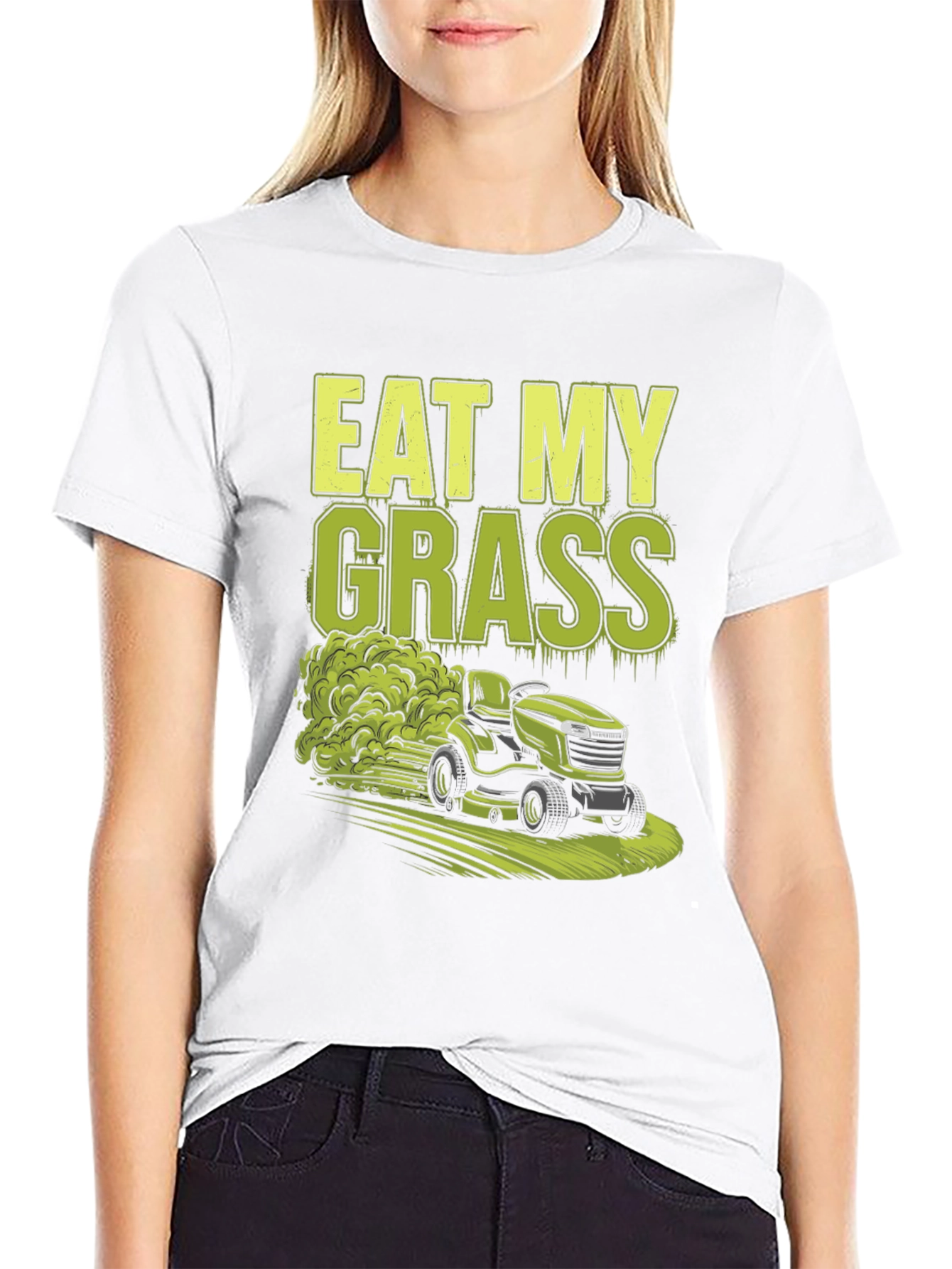 Eat My Grass Lawn Mower Graphic Tee