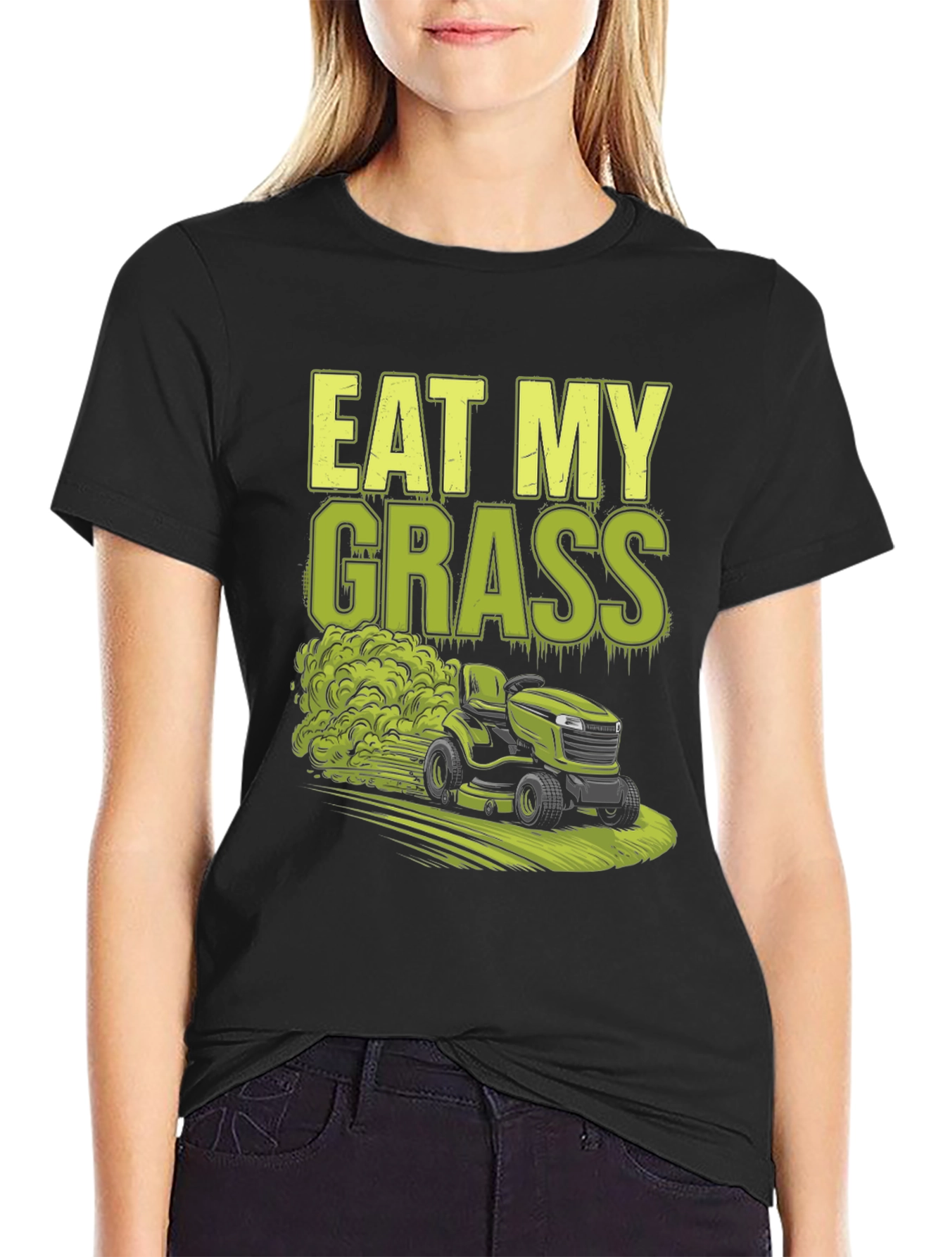 Eat My Grass Lawn Mower Graphic Tee