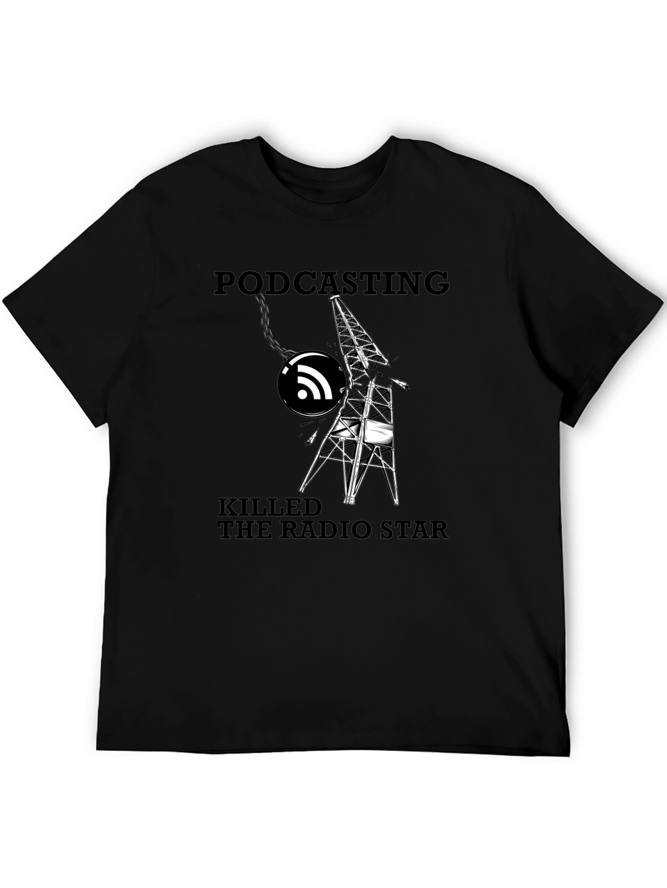 Podcasting Killed The Radio Star Graphic T-Shirt