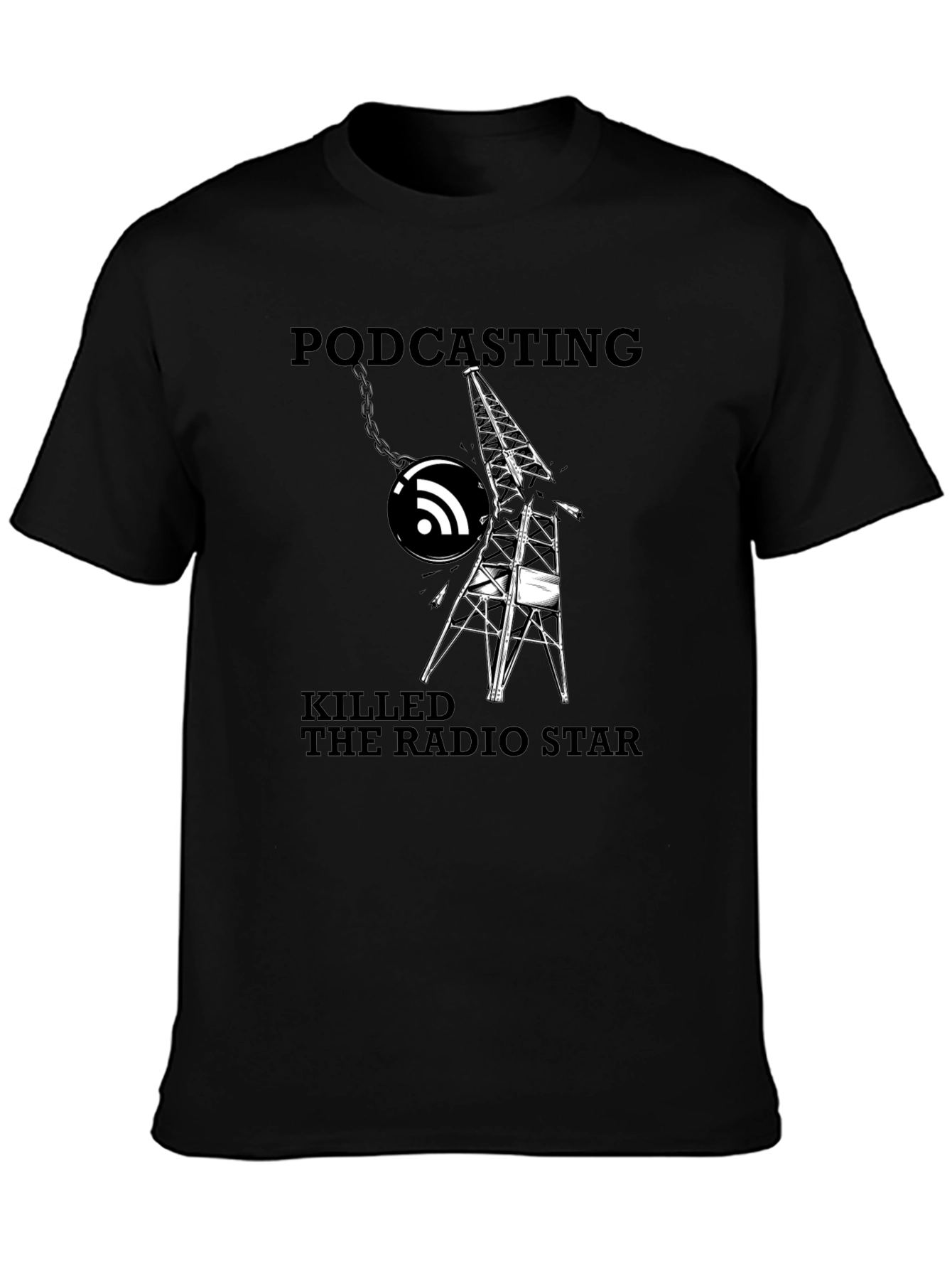Podcasting Killed The Radio Star Graphic T-Shirt