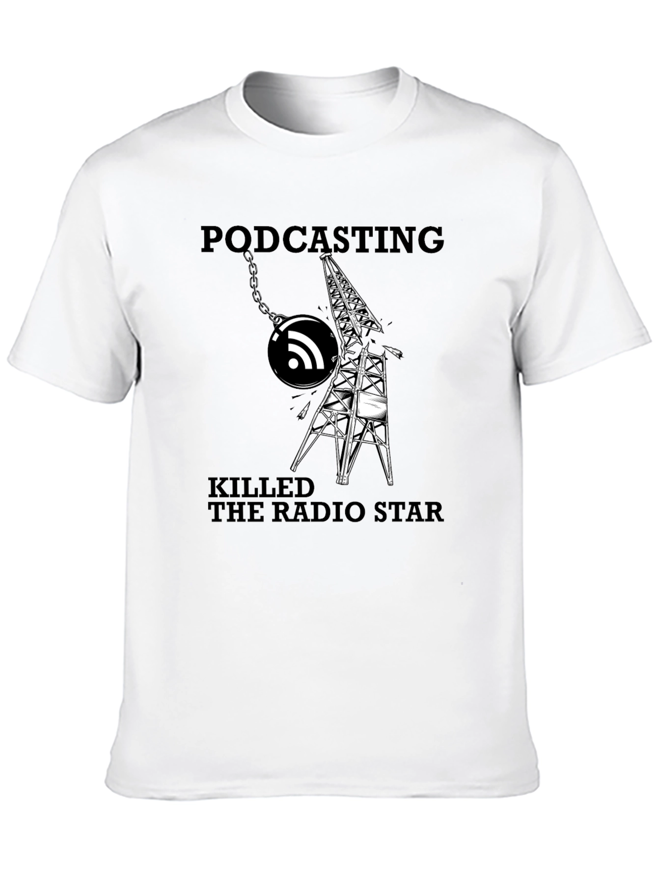 Podcasting Killed The Radio Star Graphic T-Shirt
