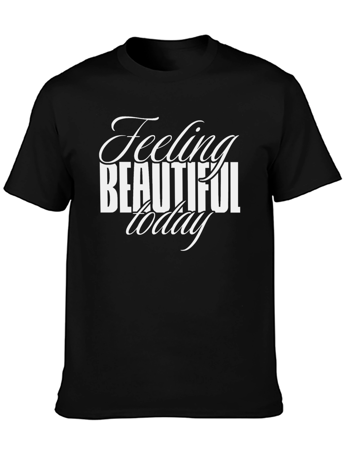 Feeling Beautiful Today Black Graphic Tee