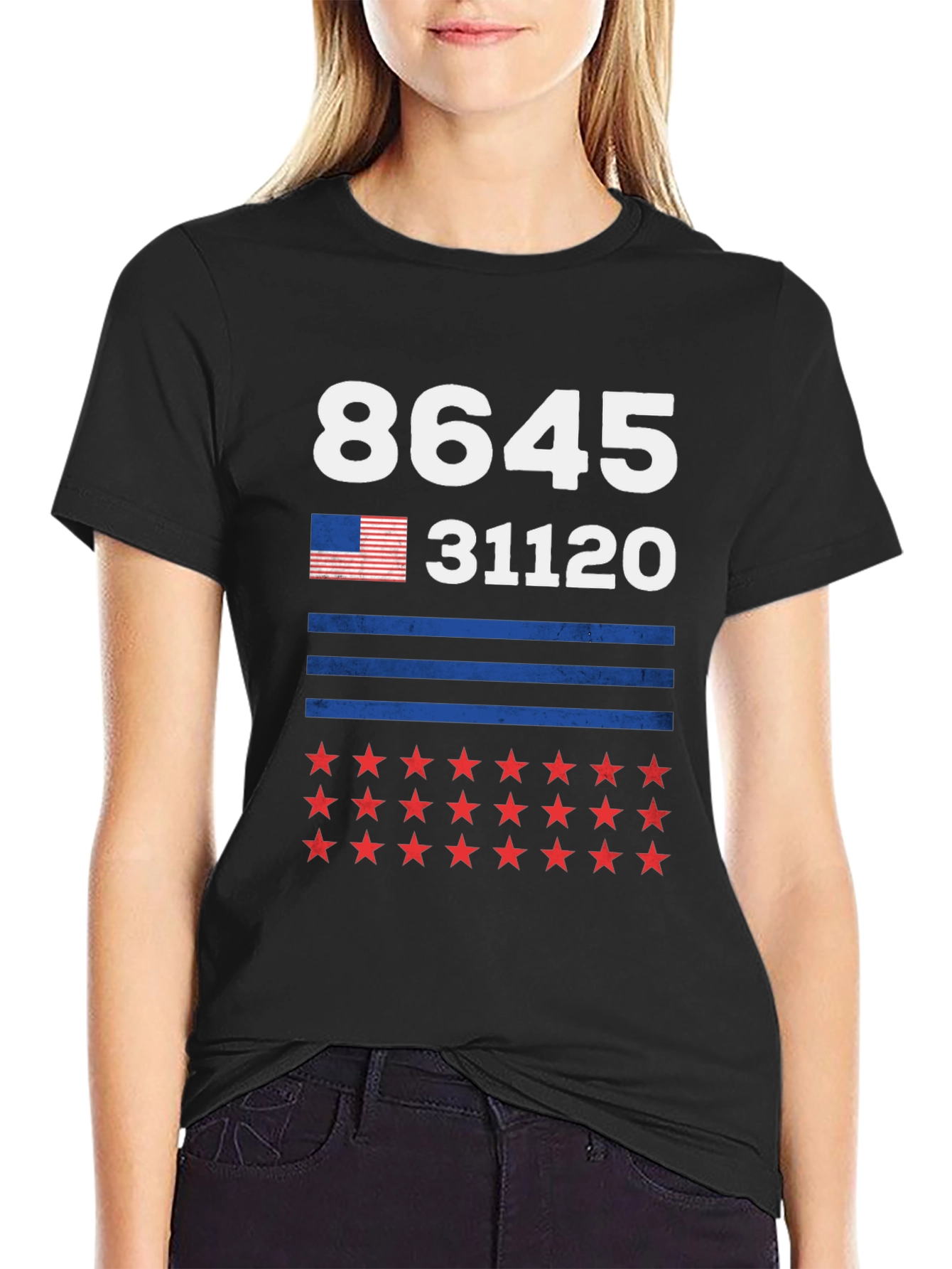 8645 Anti-Trump T-Shirt Patriot USA
