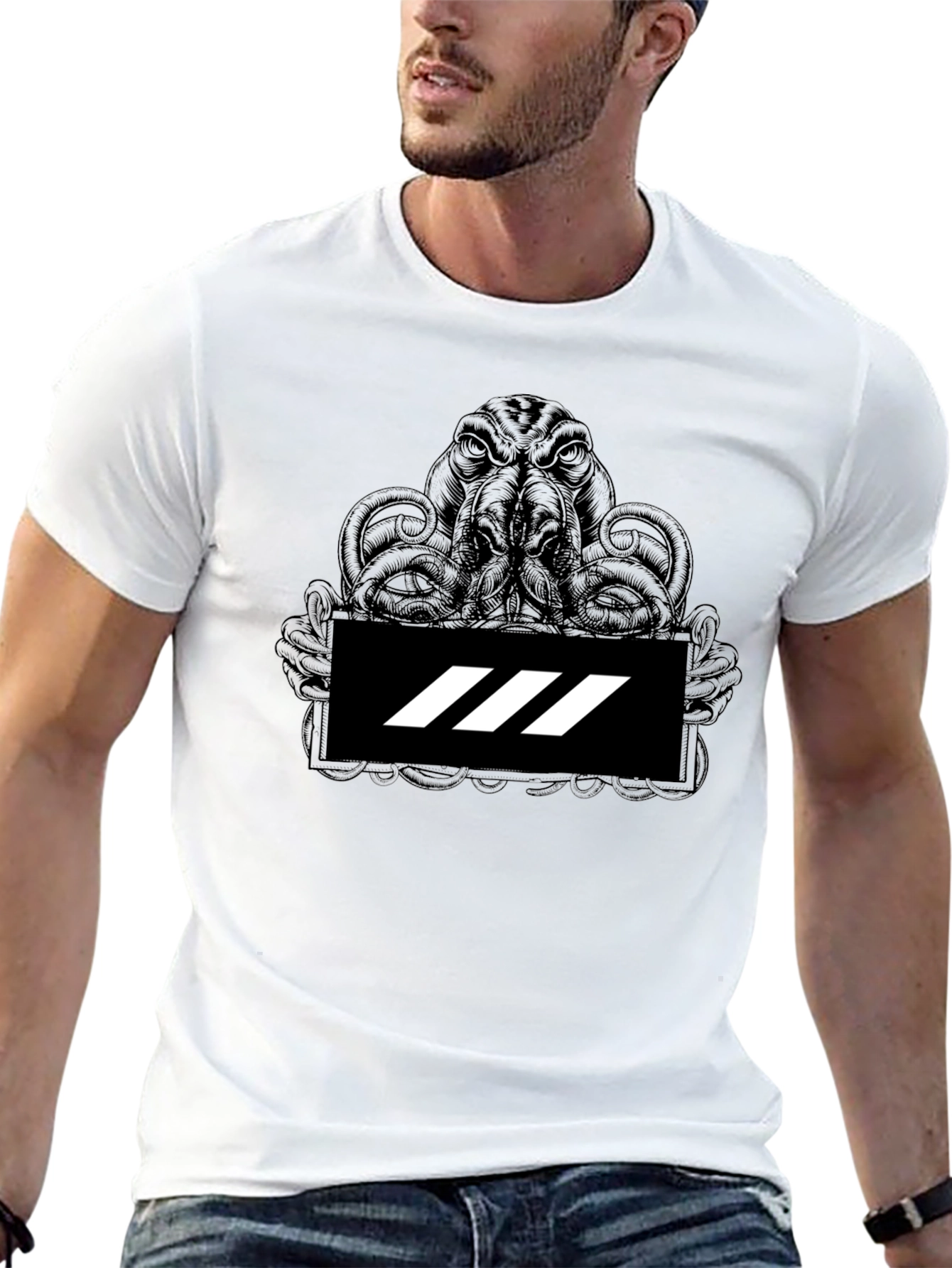 Kraken Graphic Tee - Mens Black T-Shirt