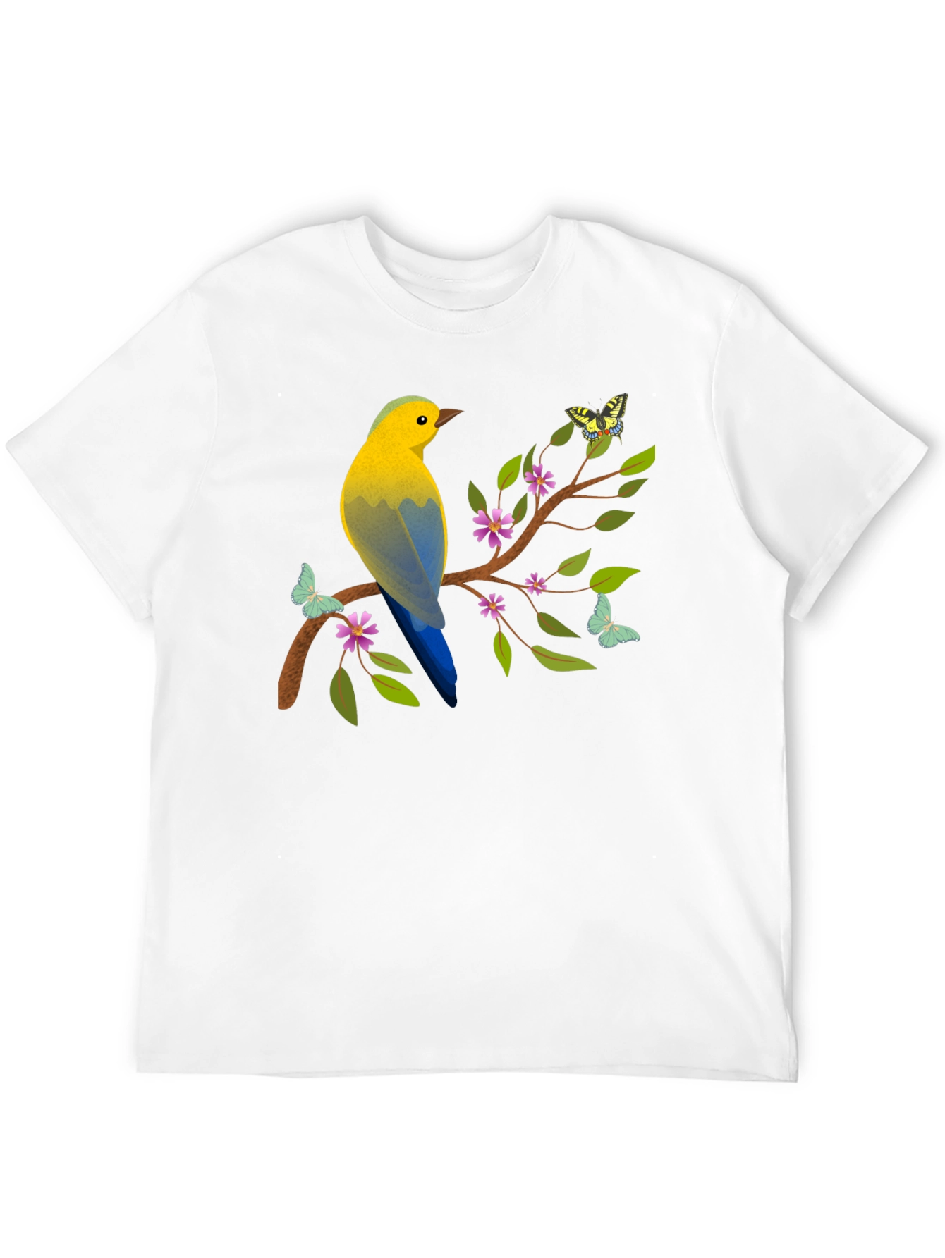 Bird and Butterfly Graphic Tee