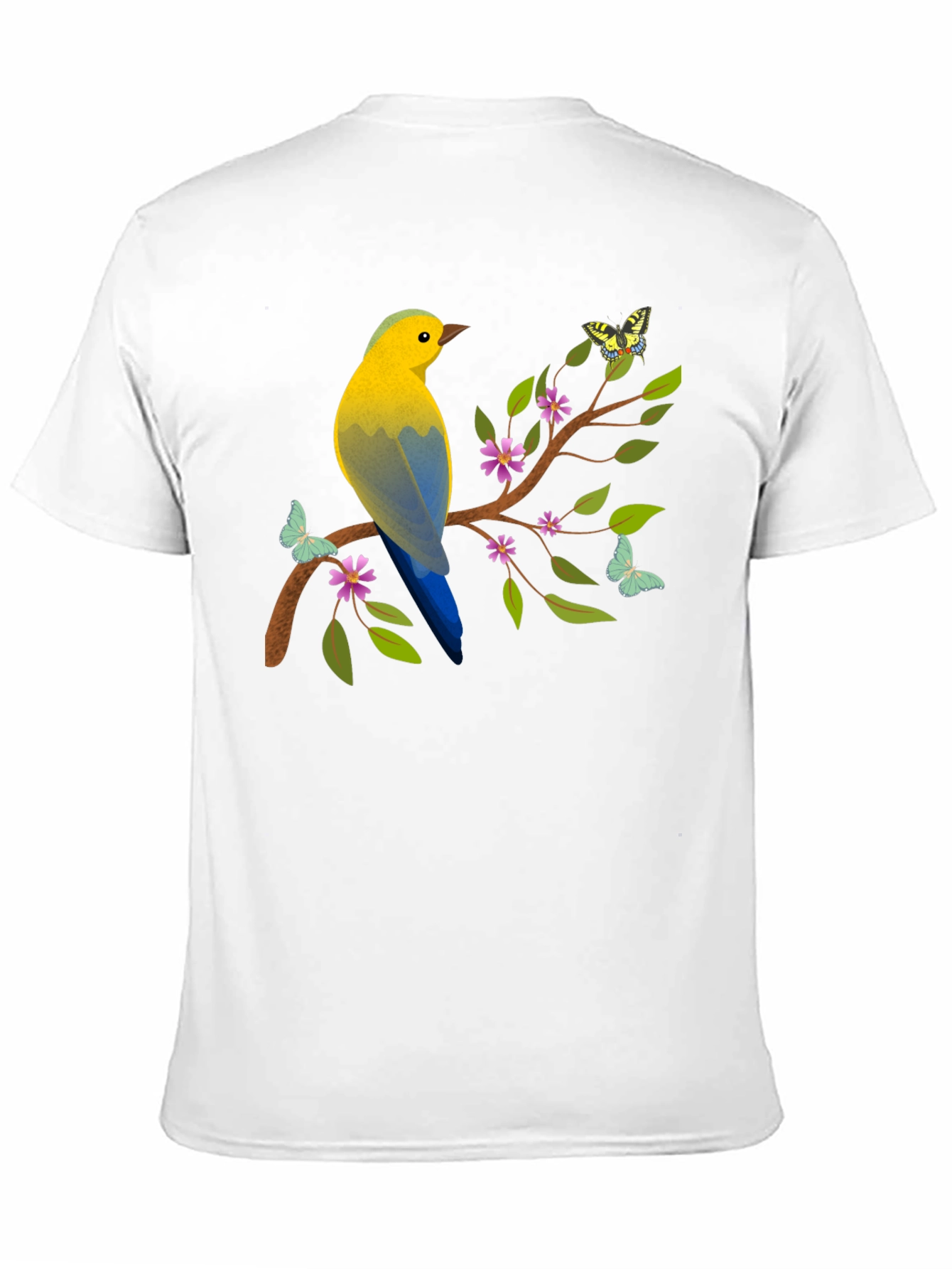Bird and Butterfly Graphic Tee