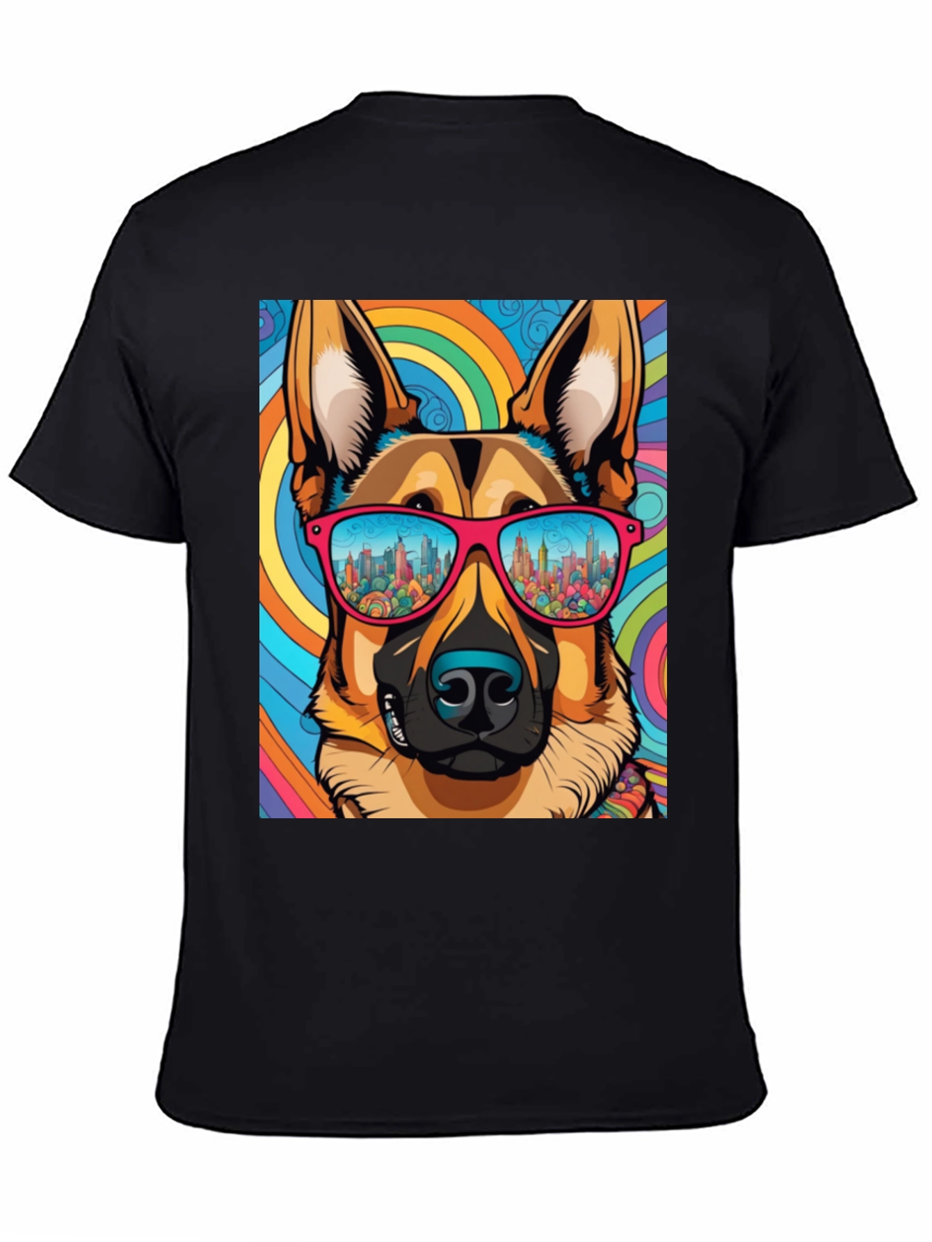 Cool Dog Graphic Tee - Retro Style