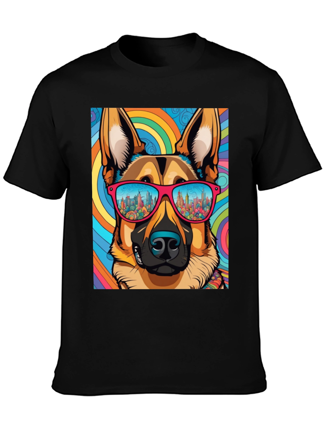 Cool Dog Graphic Tee - Retro Style