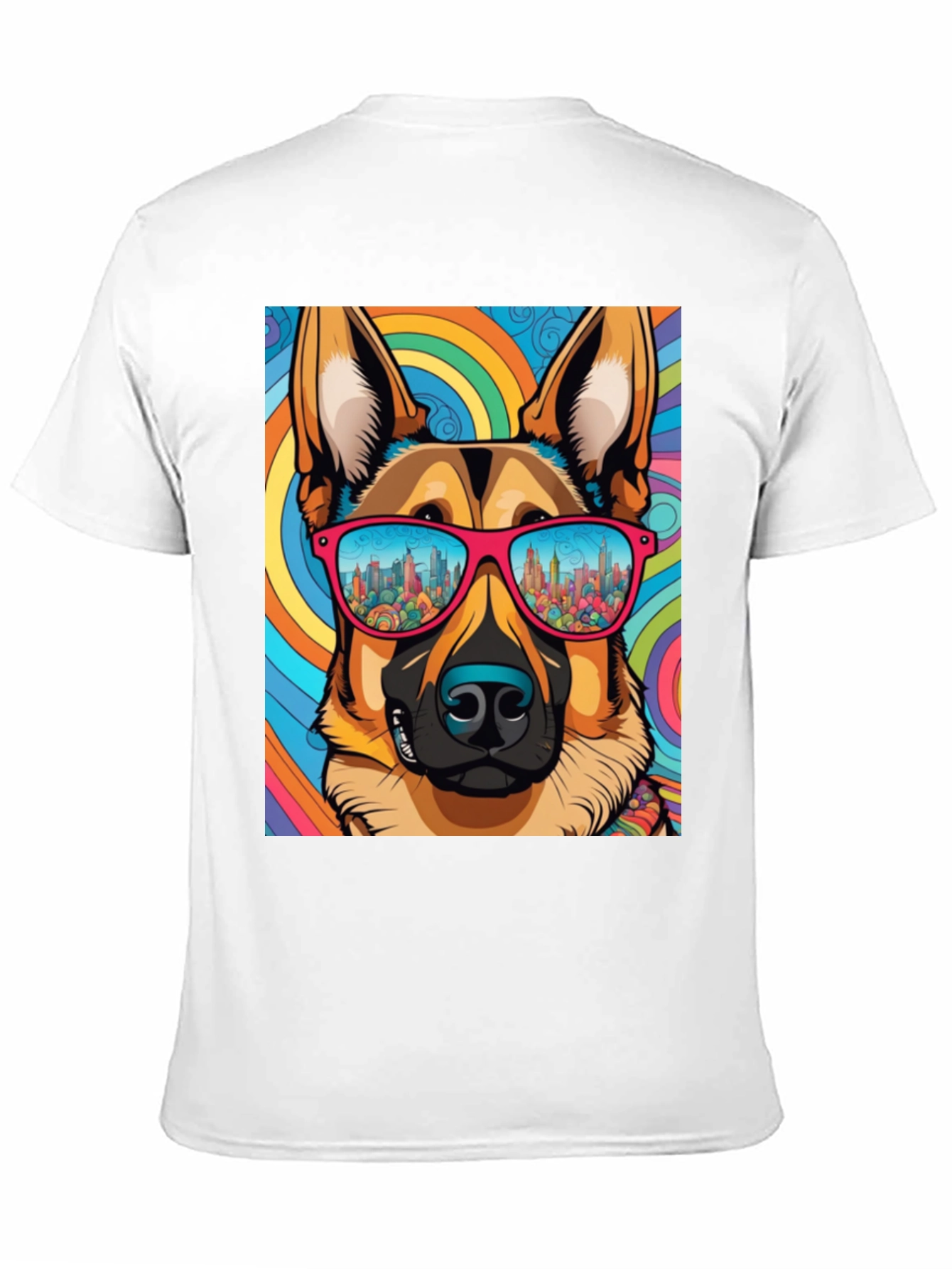Cool Dog Graphic Tee - Retro Style