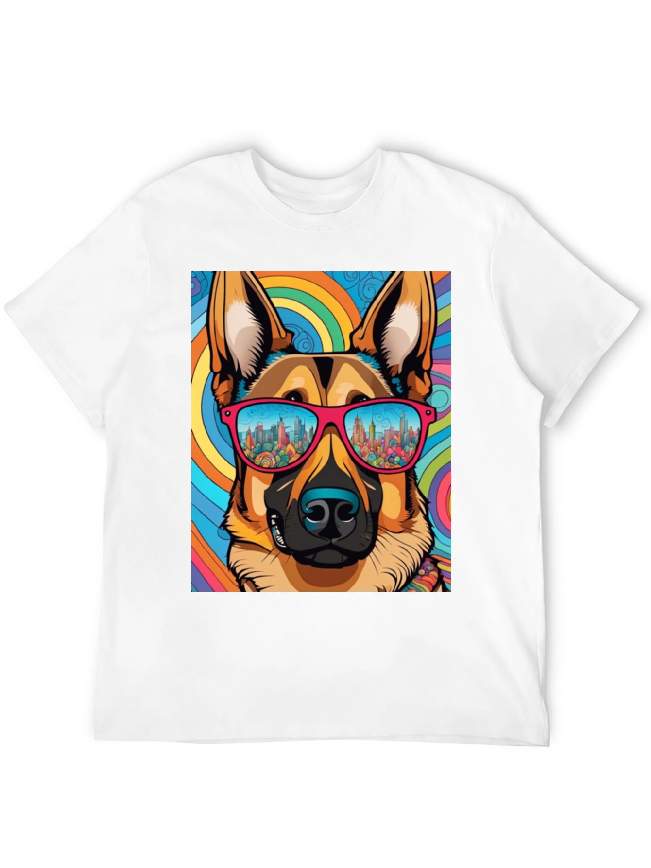 Cool Dog Graphic Tee - Retro Style