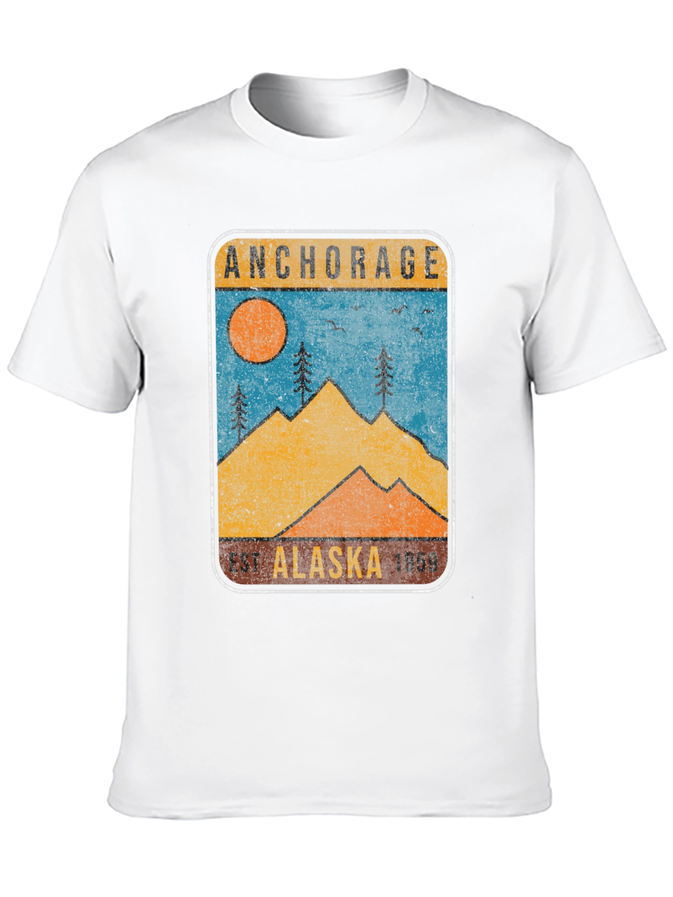 Anchorage Alaska Graphic T-Shirt - Retro Style