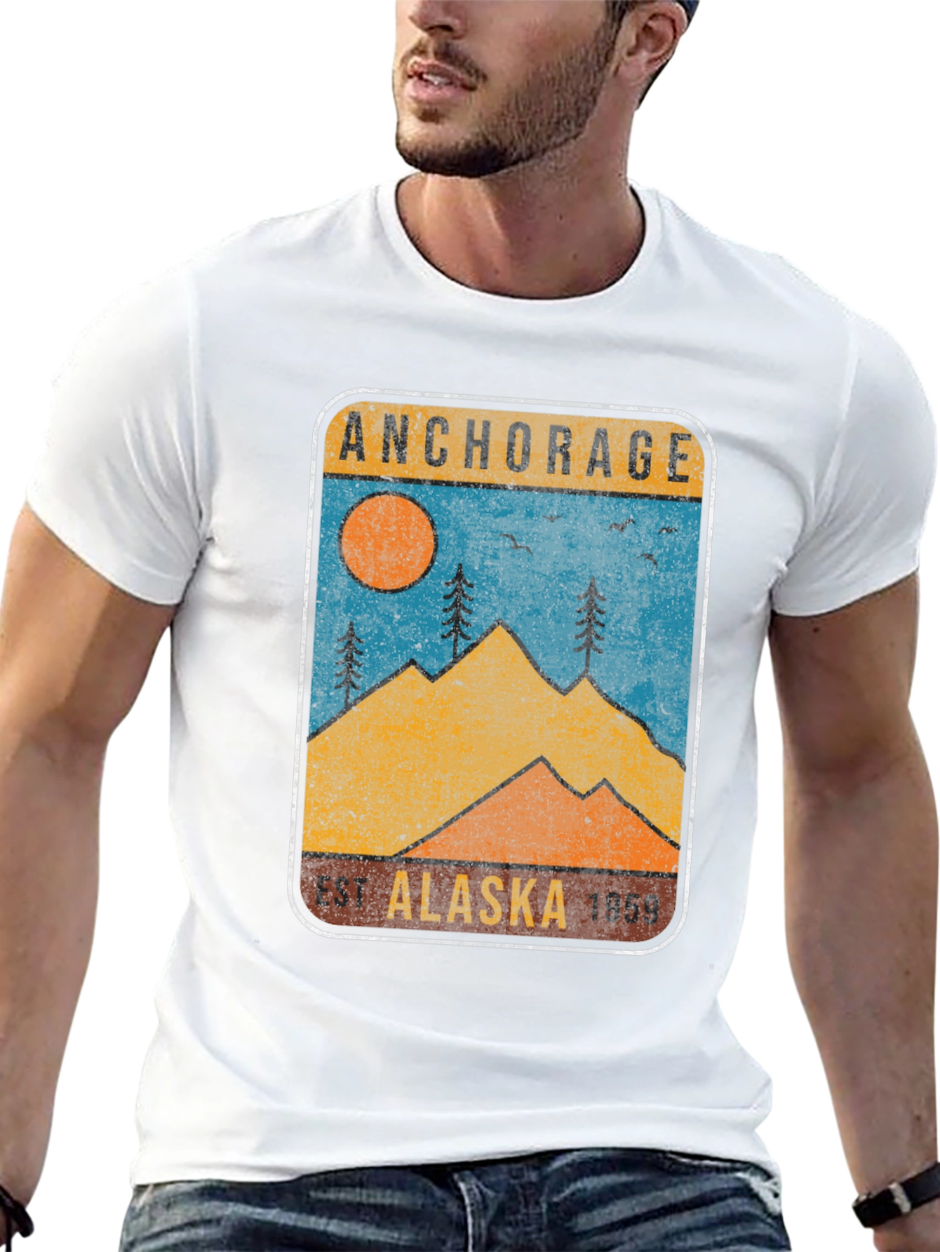 Anchorage Alaska Graphic T-Shirt - Retro Style
