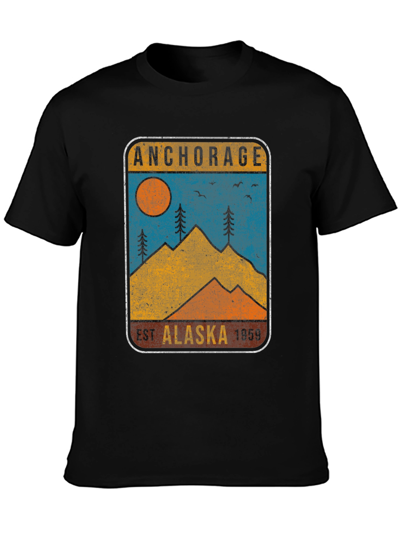 Anchorage Alaska Graphic T-Shirt - Retro Style