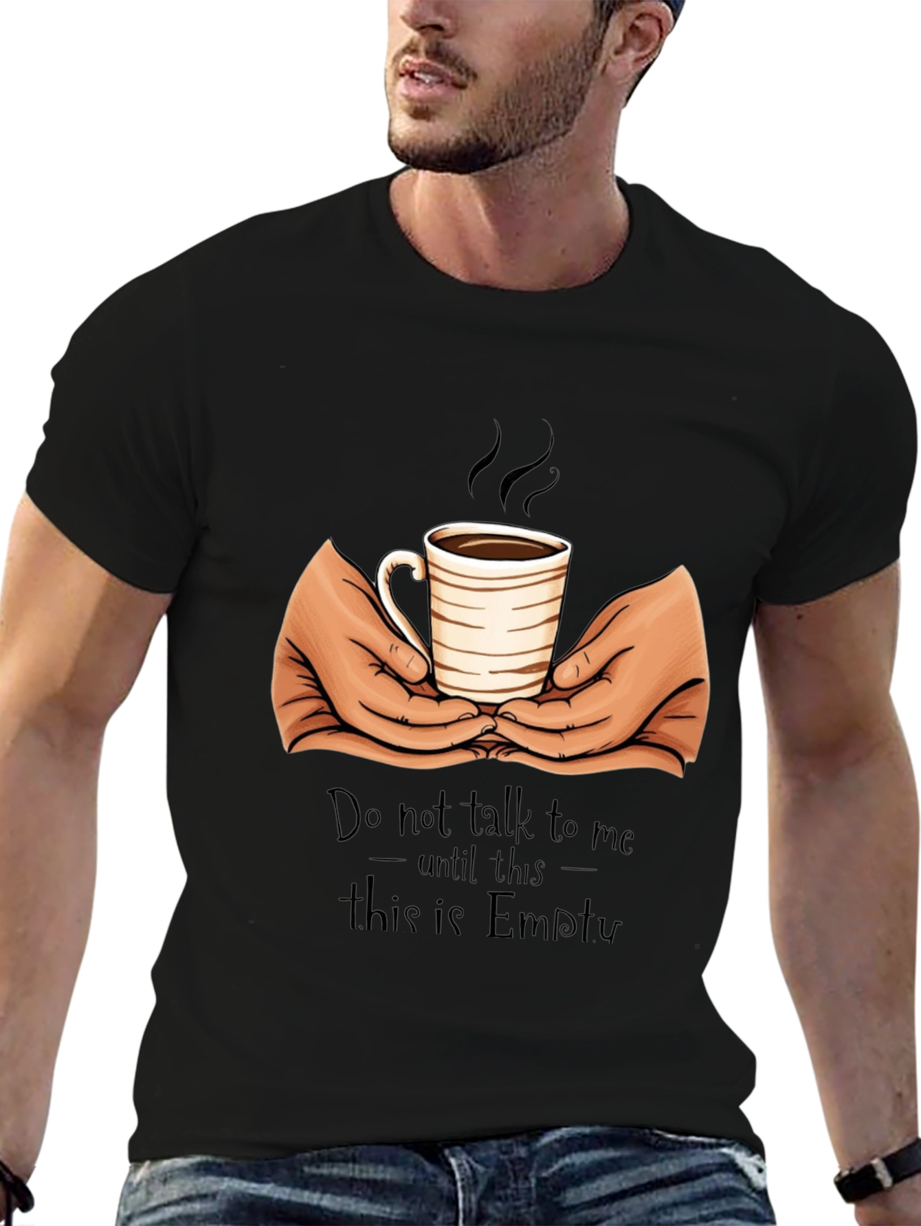 Coffee Lover T-Shirt - Do Not Talk Until Empty