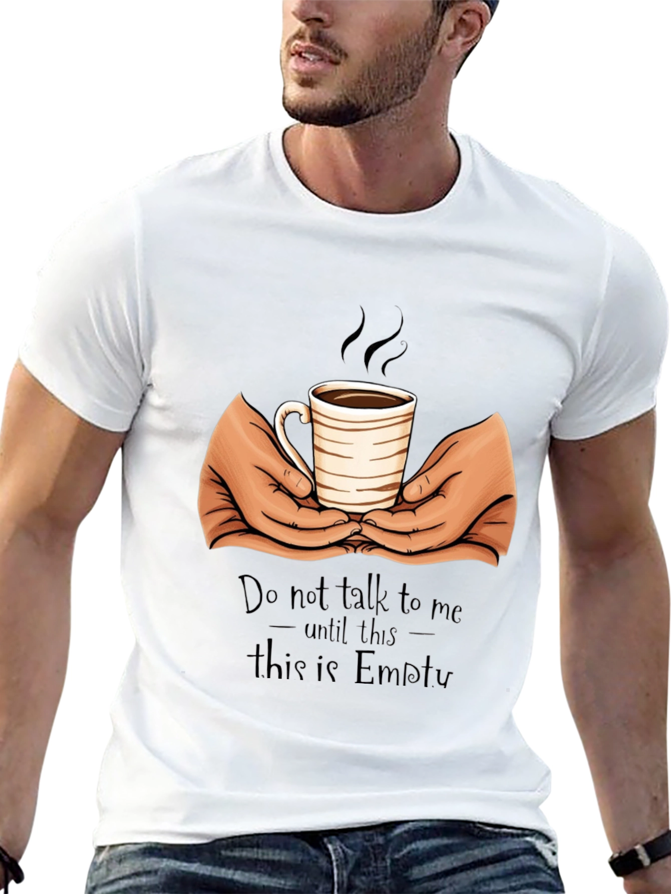 Coffee Lover T-Shirt - Do Not Talk Until Empty