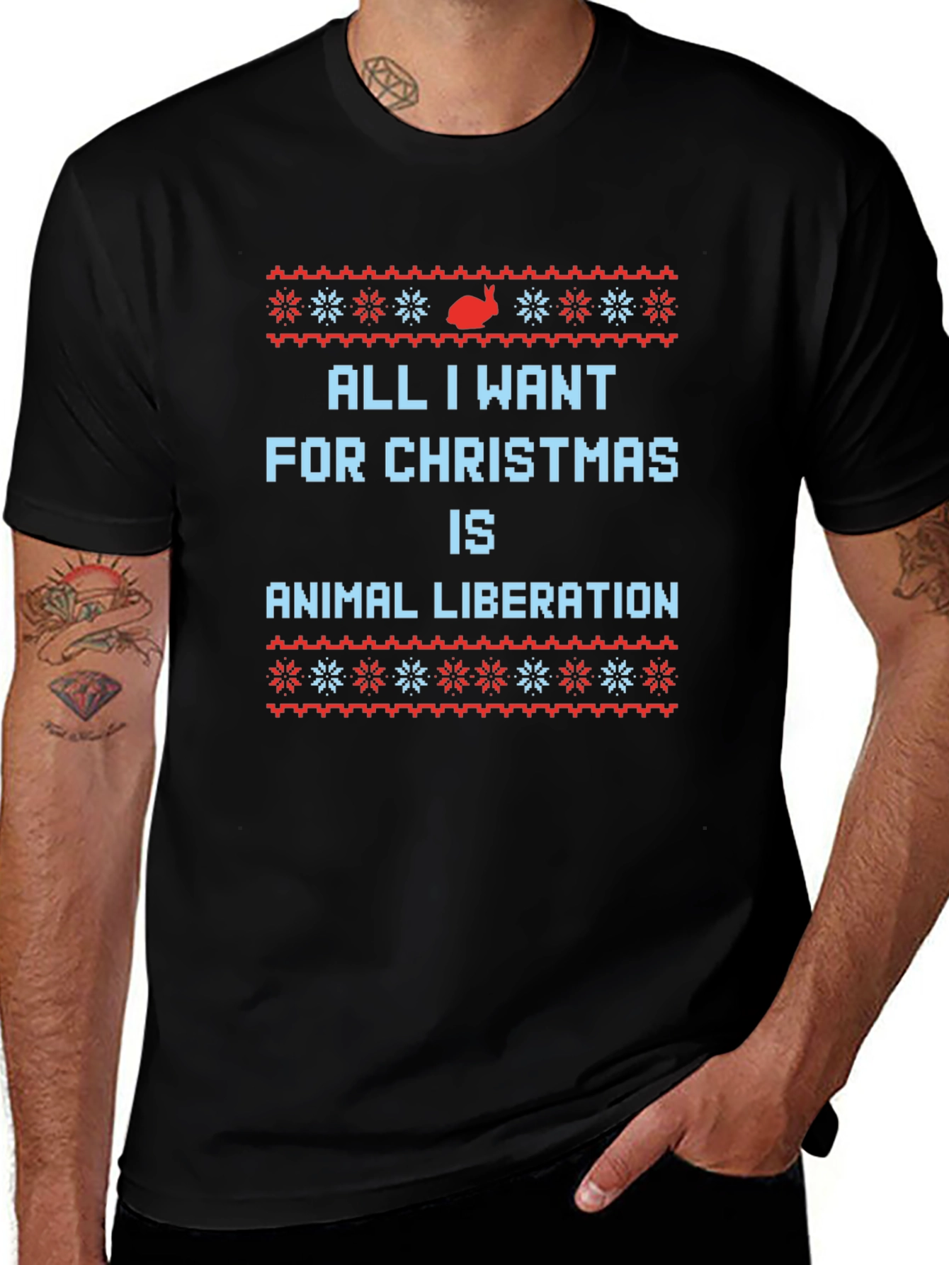 Animal Liberation Christmas Graphic Tee