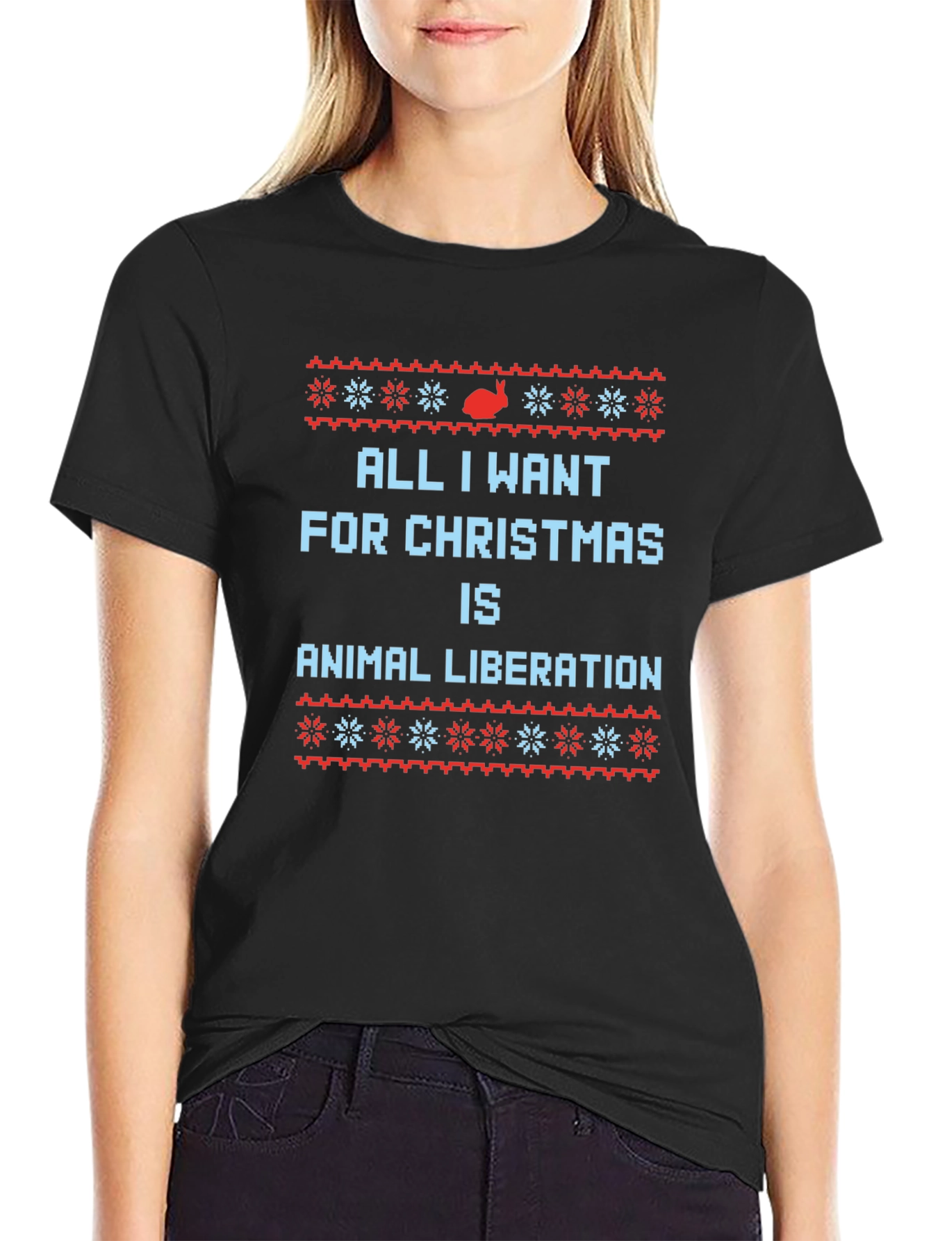 Animal Liberation Christmas Graphic Tee