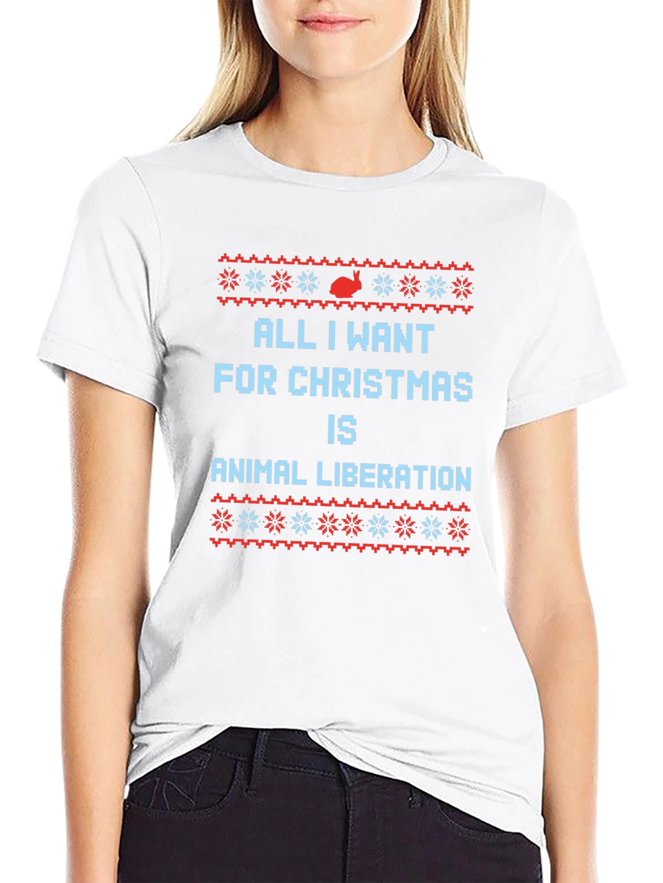 Animal Liberation Christmas Graphic Tee