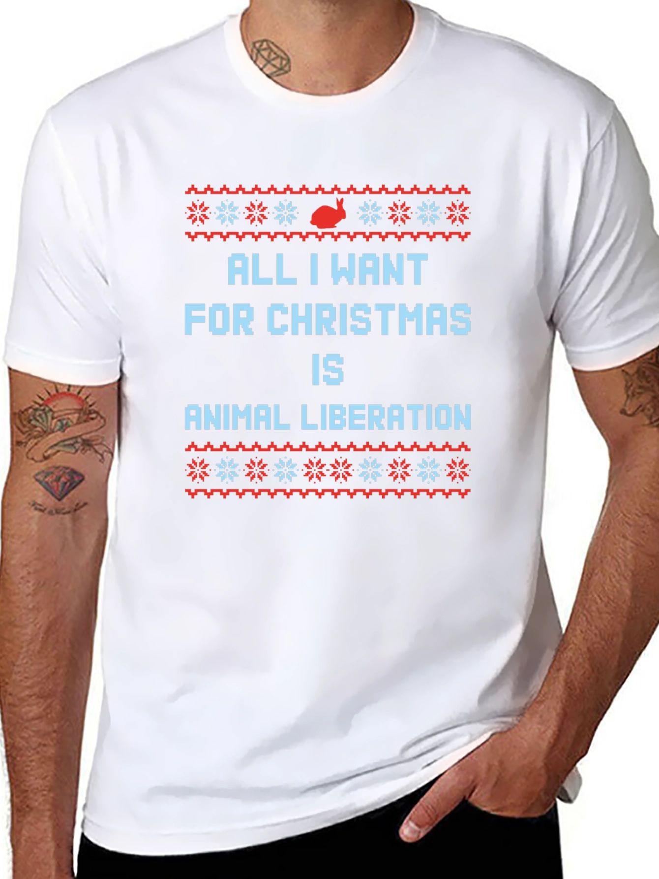 Animal Liberation Christmas Graphic Tee