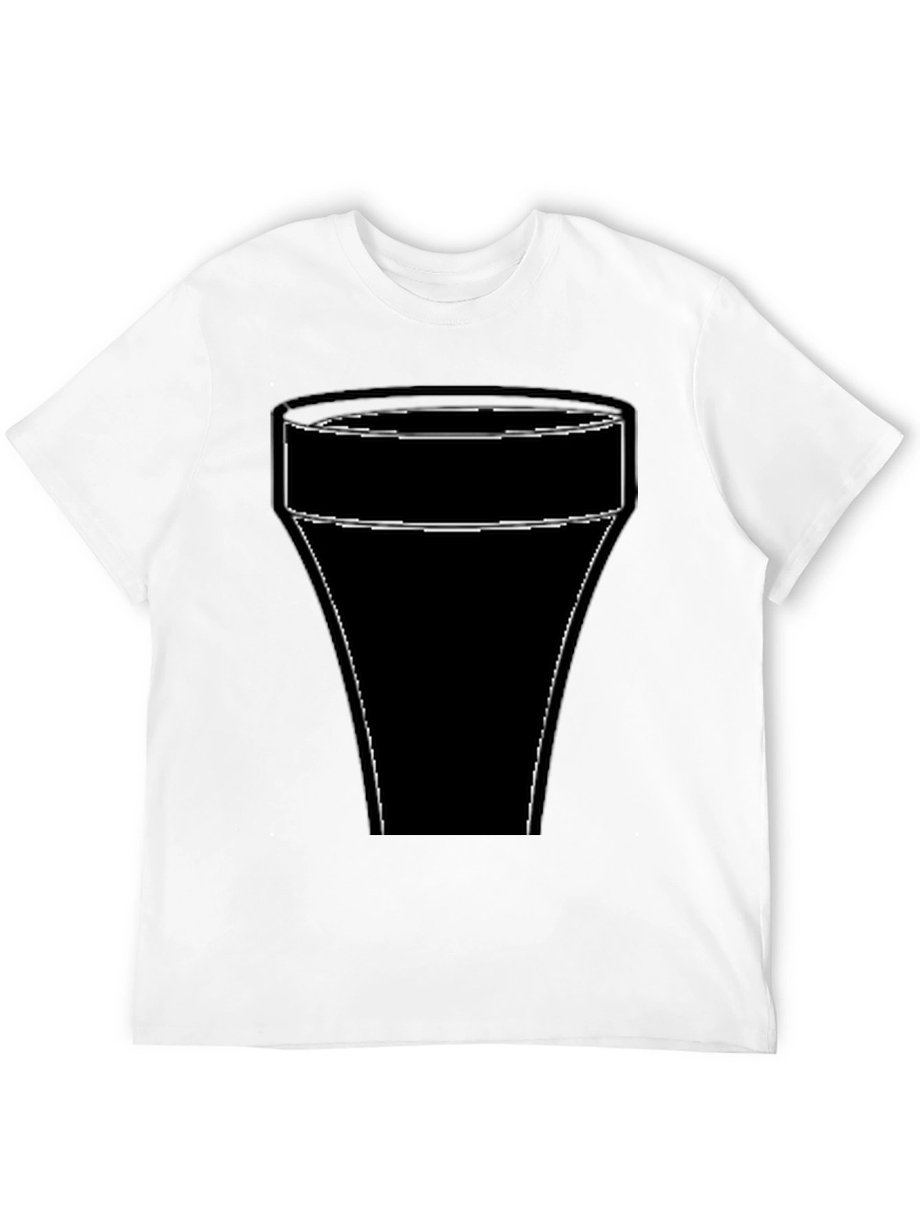 Abstract Glass Design Black T-Shirt