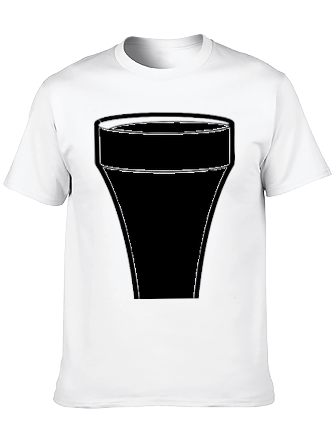 Abstract Glass Design Black T-Shirt