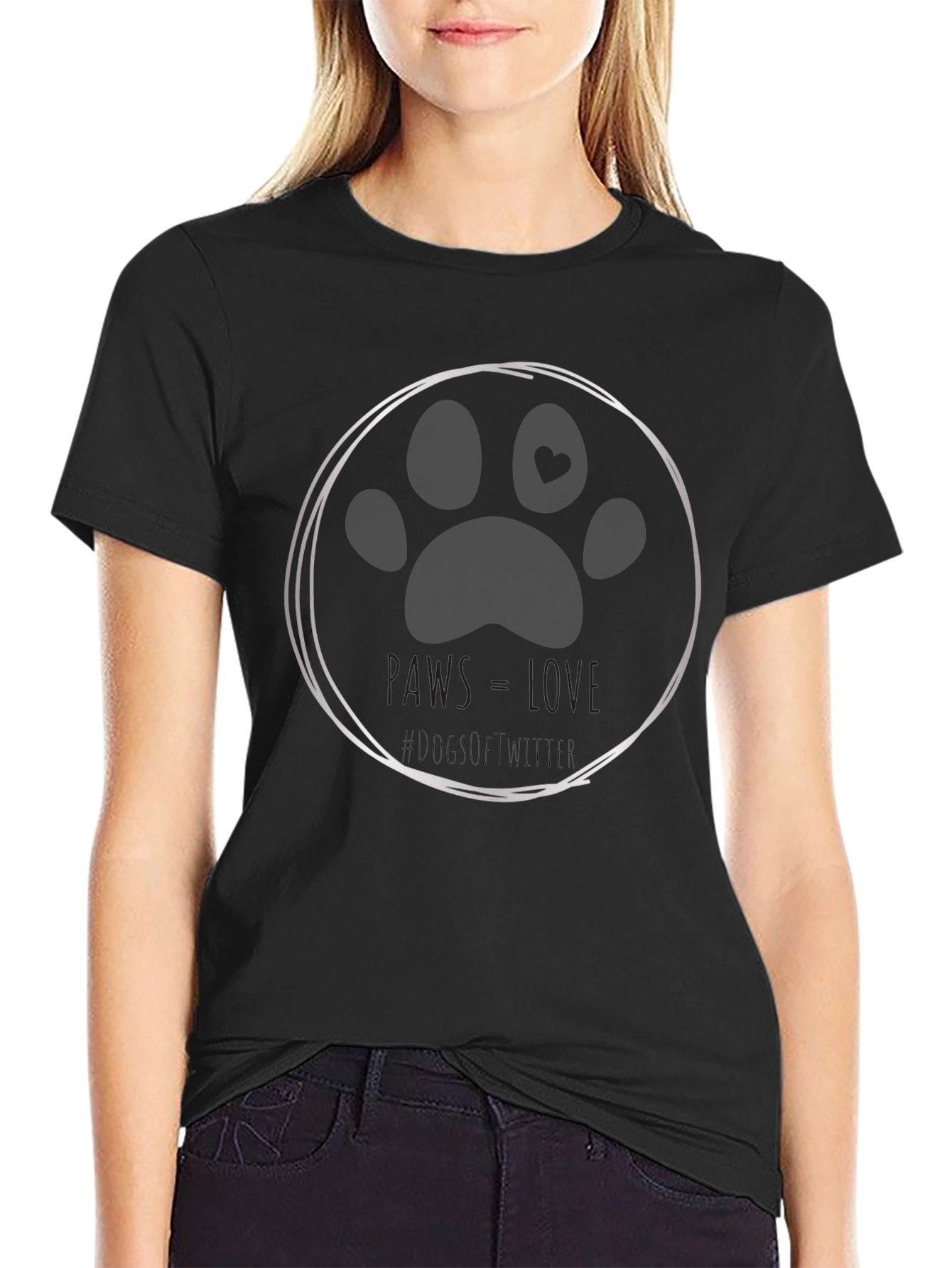 Paws Love Dog T-Shirt - Soft Cotton Tee