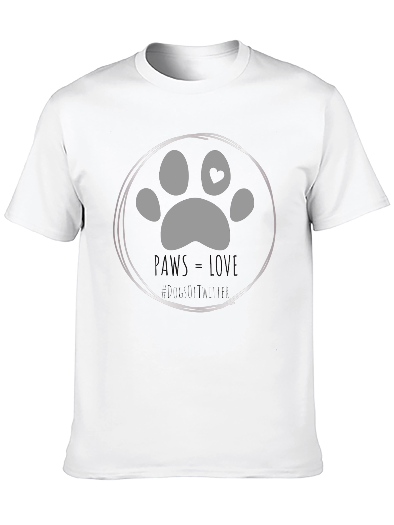 Paws Love Dog T-Shirt - Soft Cotton Tee