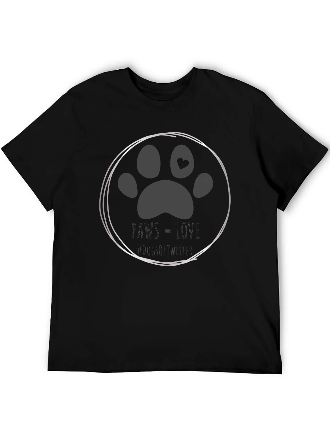 Paws Love Dog T-Shirt - Soft Cotton Tee
