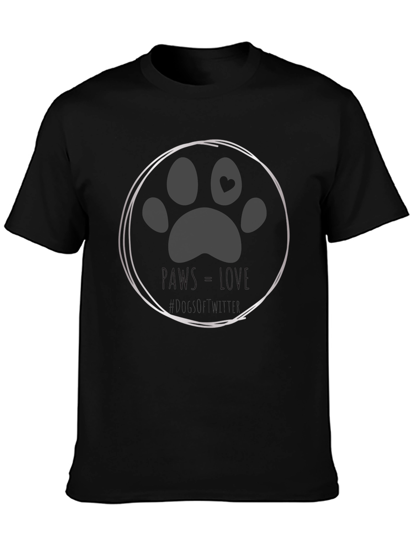 Paws Love Dog T-Shirt - Soft Cotton Tee