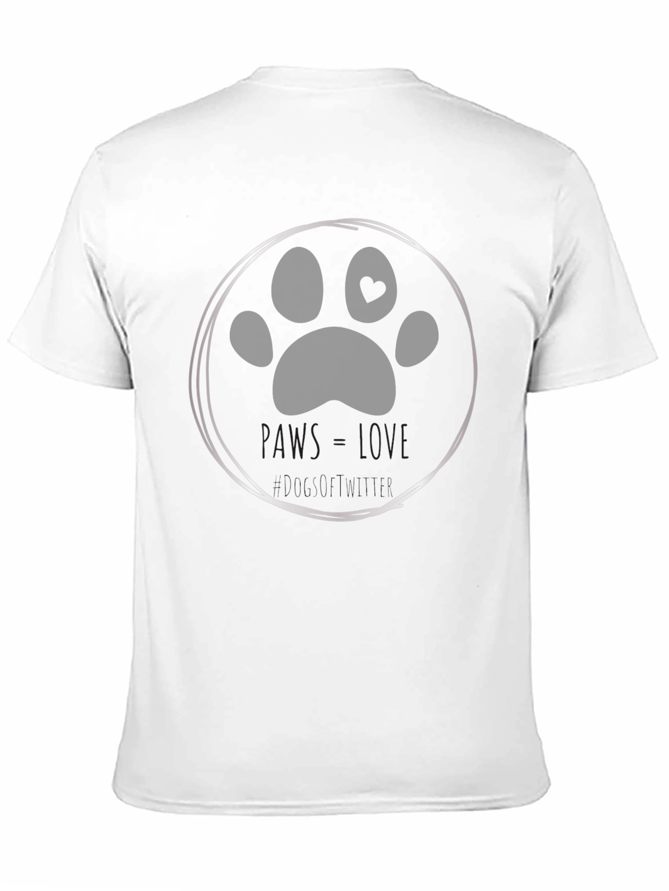 Paws Love Dog T-Shirt - Soft Cotton Tee