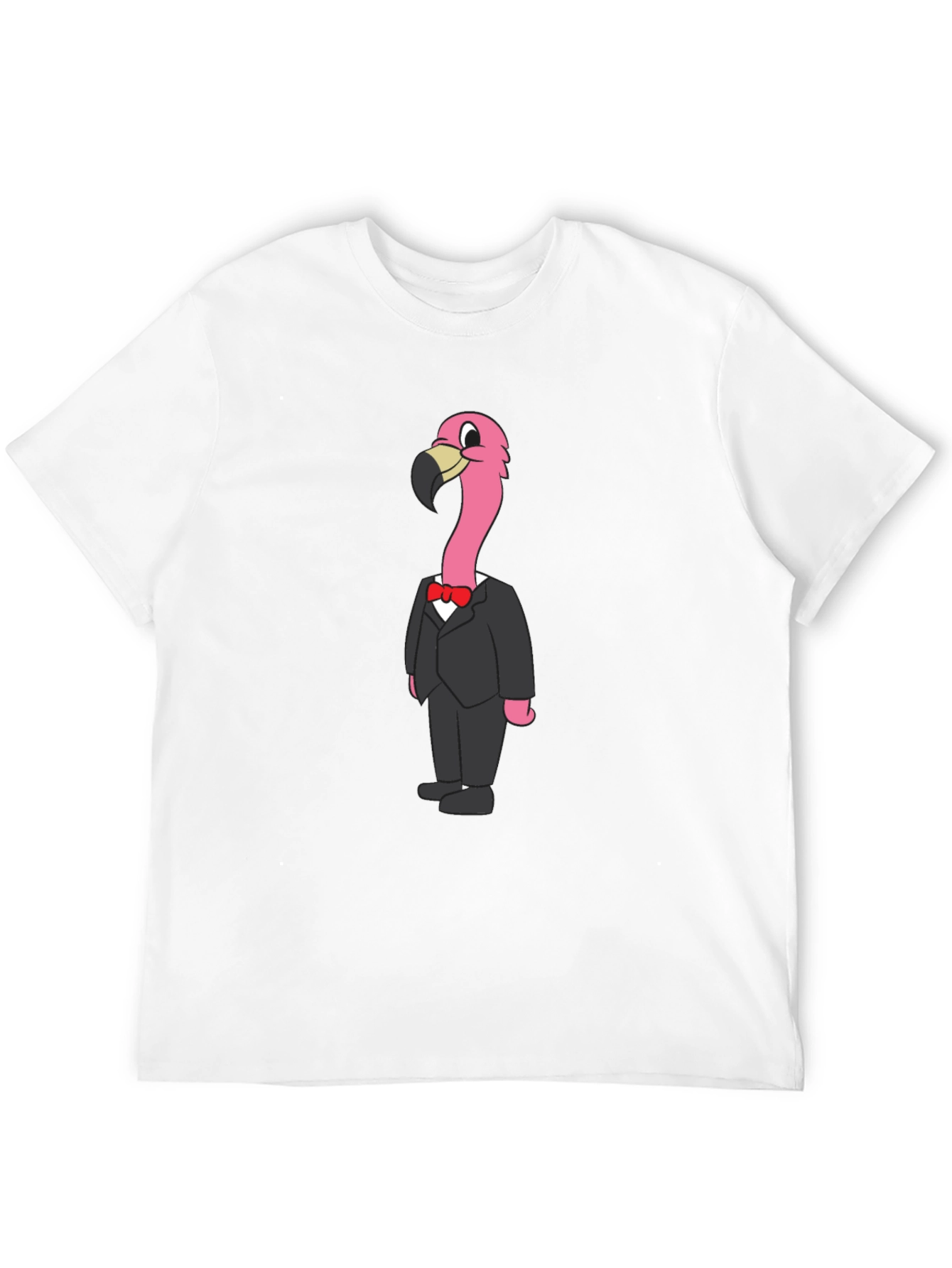 Flamingo in a Suit Graphic T-Shirt