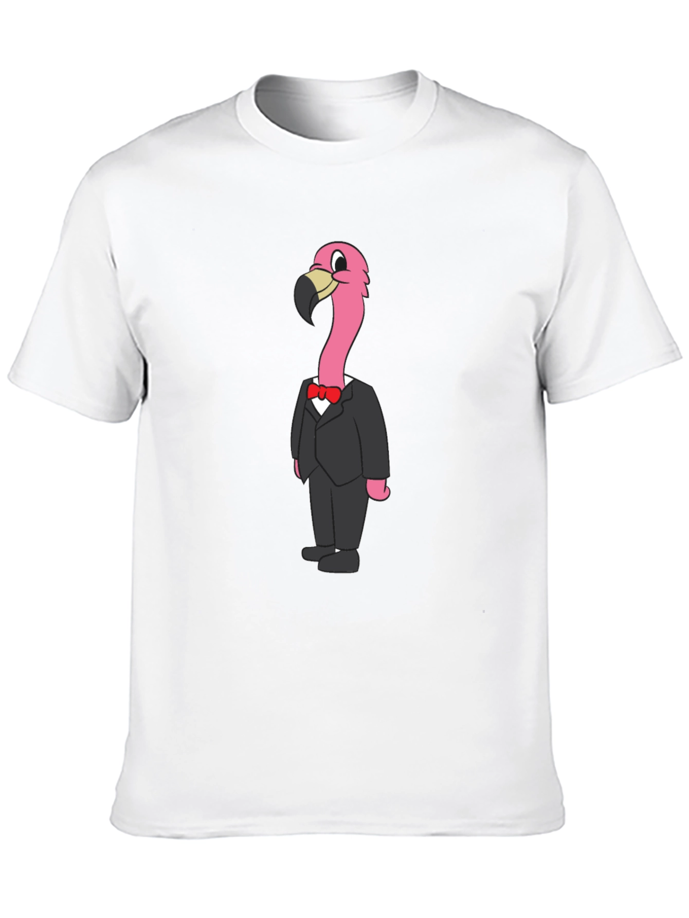Flamingo in a Suit Graphic T-Shirt