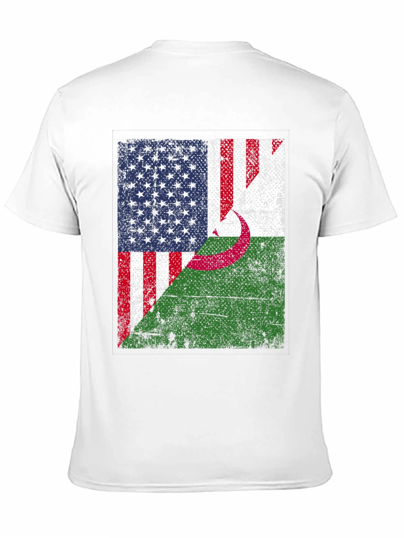 USA Algeria Flag T-Shirt Patriotic Pride