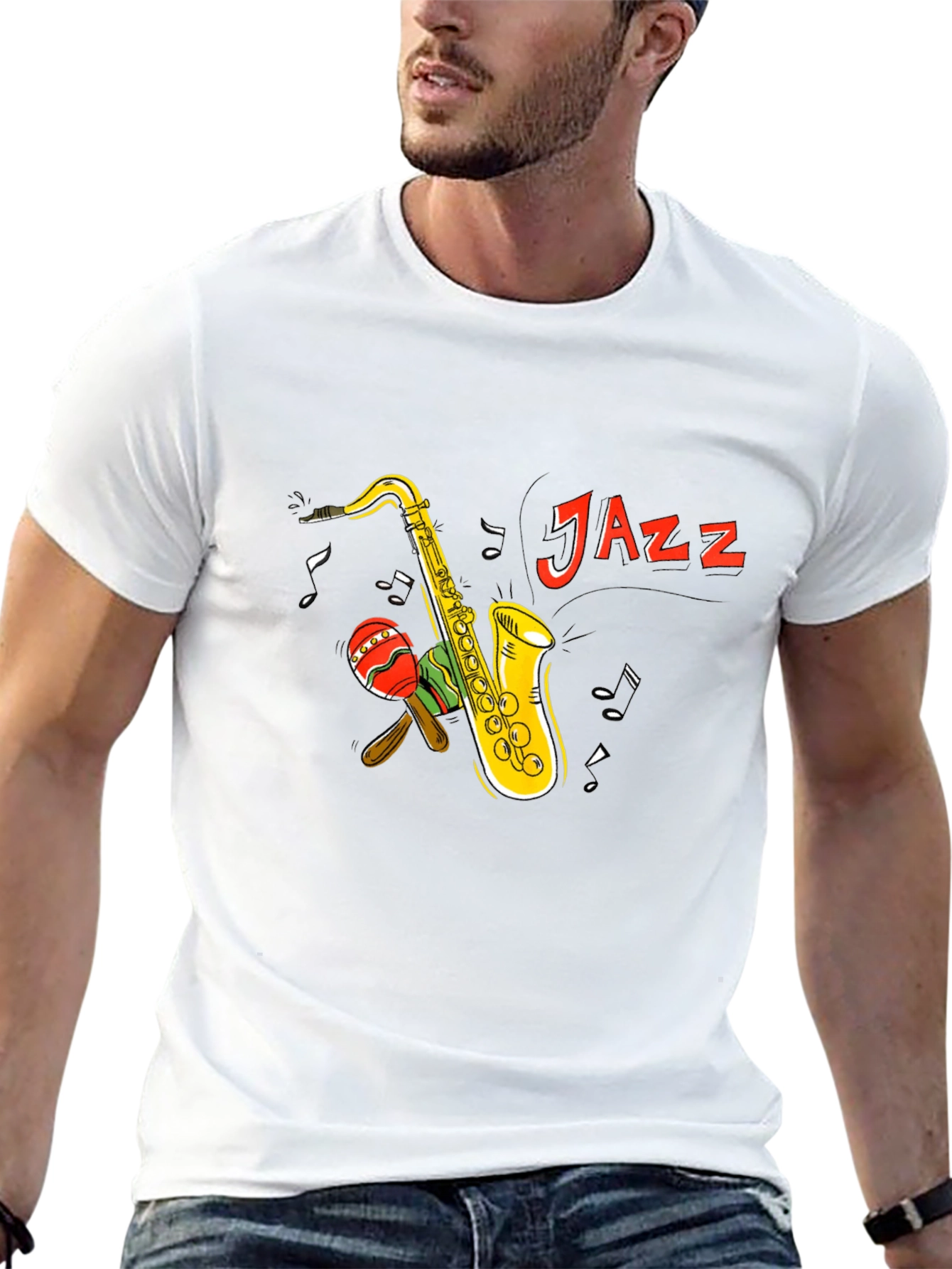 Jazz Saxophone Graphic T-Shirt