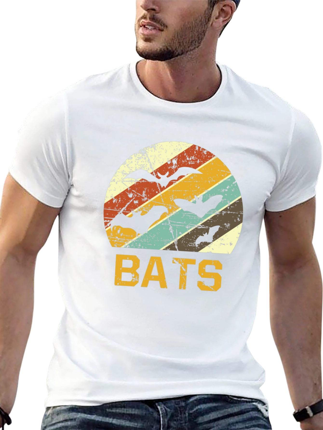 Retro Bats T-Shirt | Halloween Apparel