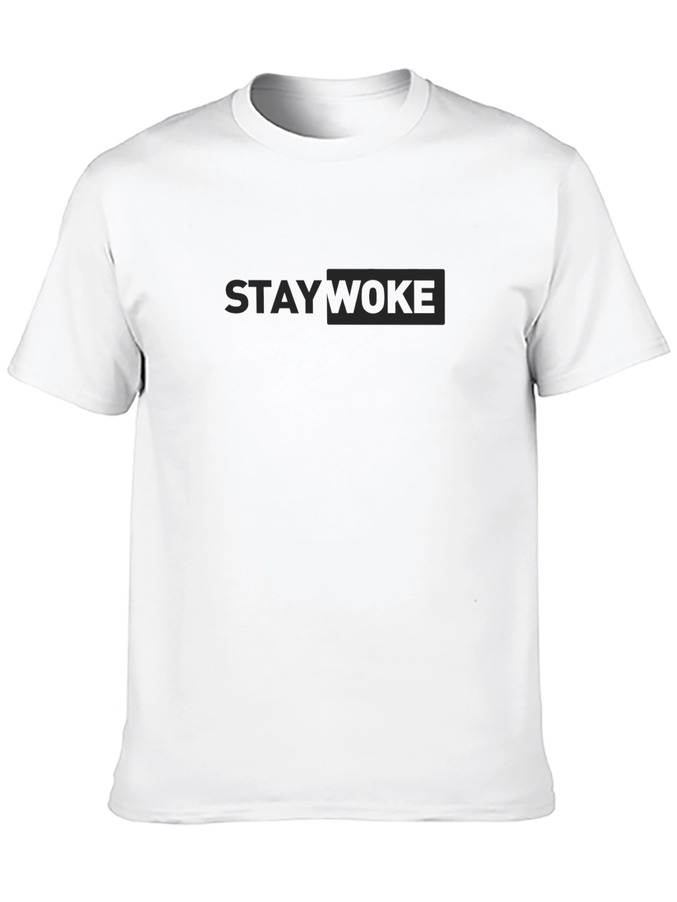 Stay Woke Black Graphic Tee