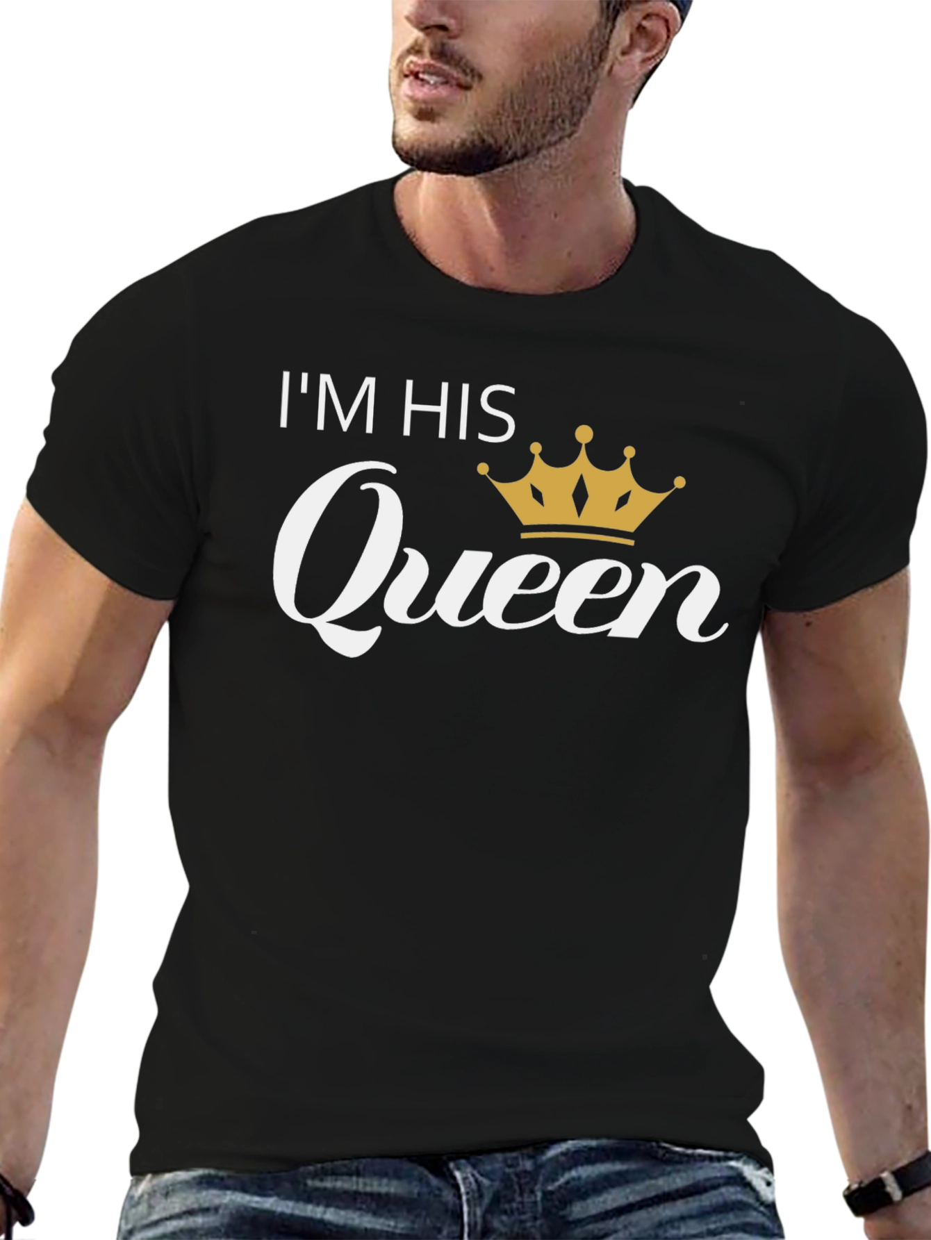 Im His Queen Black T-Shirt