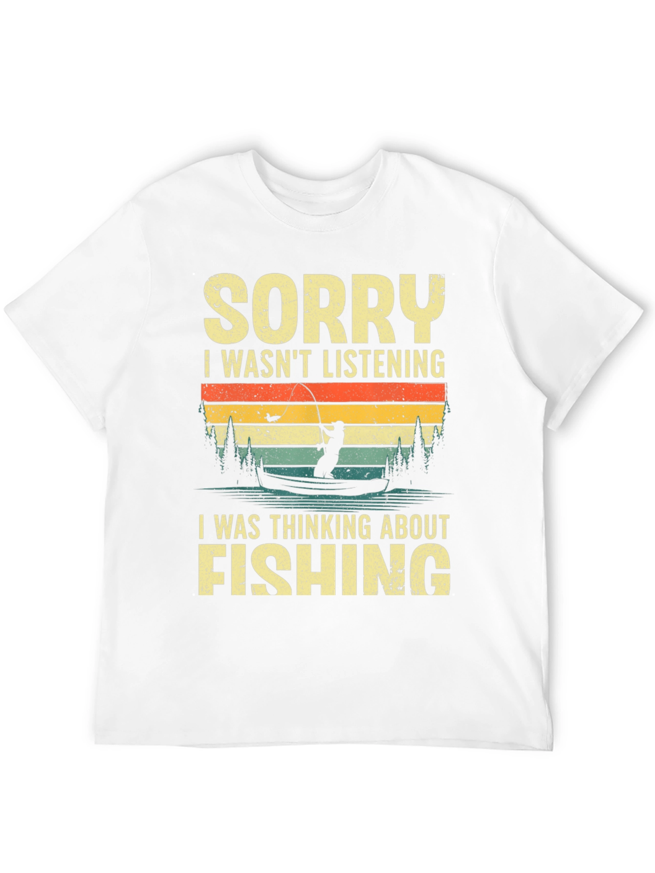 Sorry Fishing Graphic T-Shirt