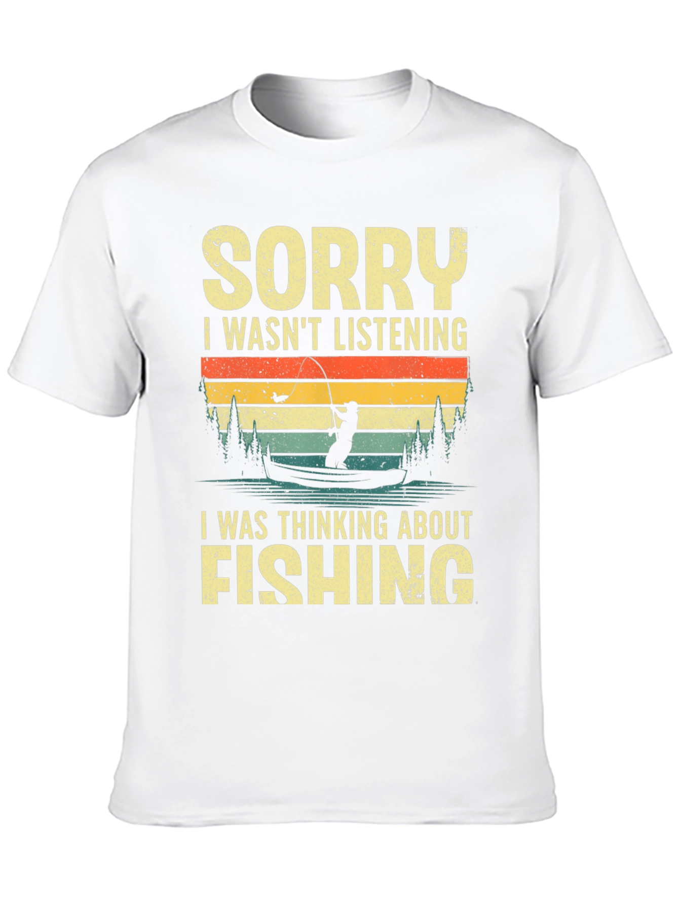 Sorry Fishing Graphic T-Shirt