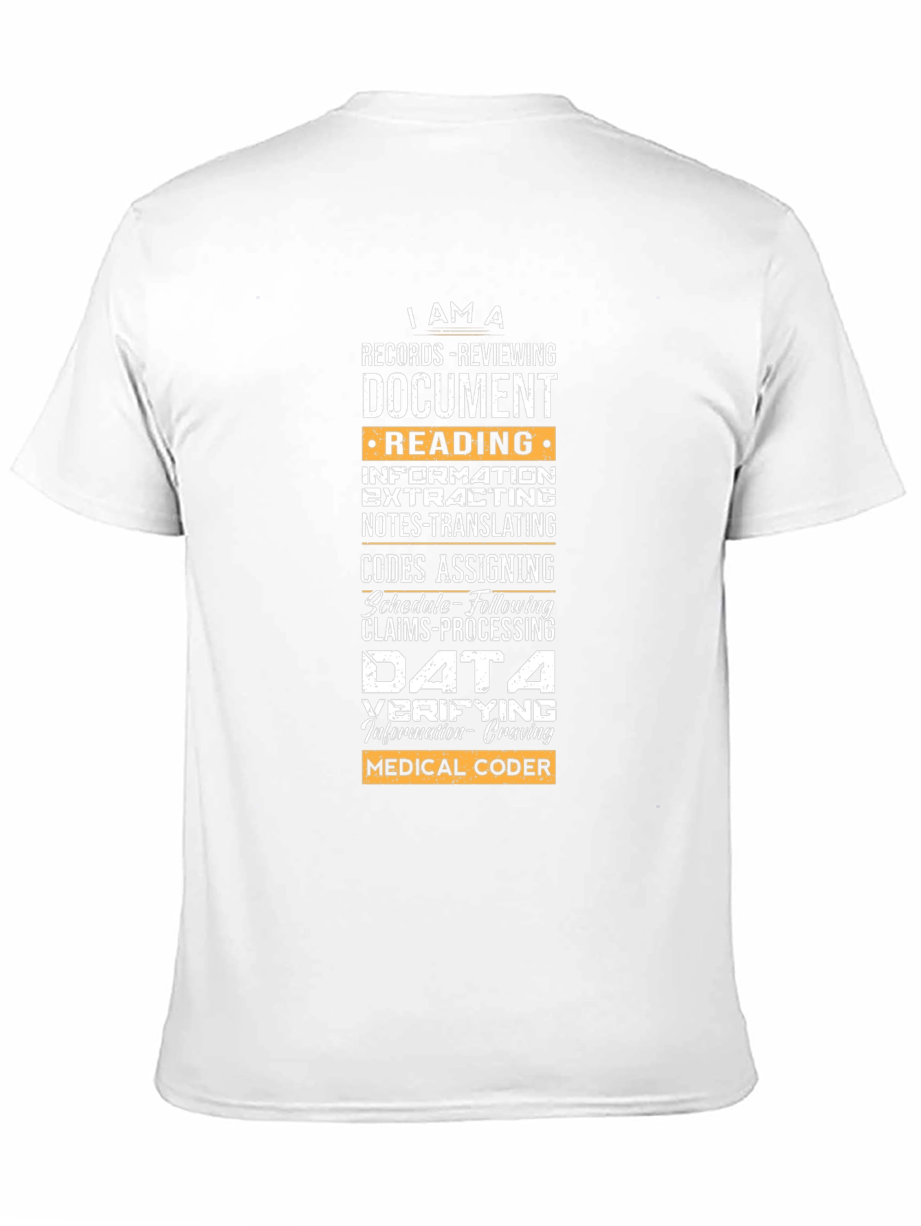 Medical Coder Graphic T-Shirt - Data Verifying