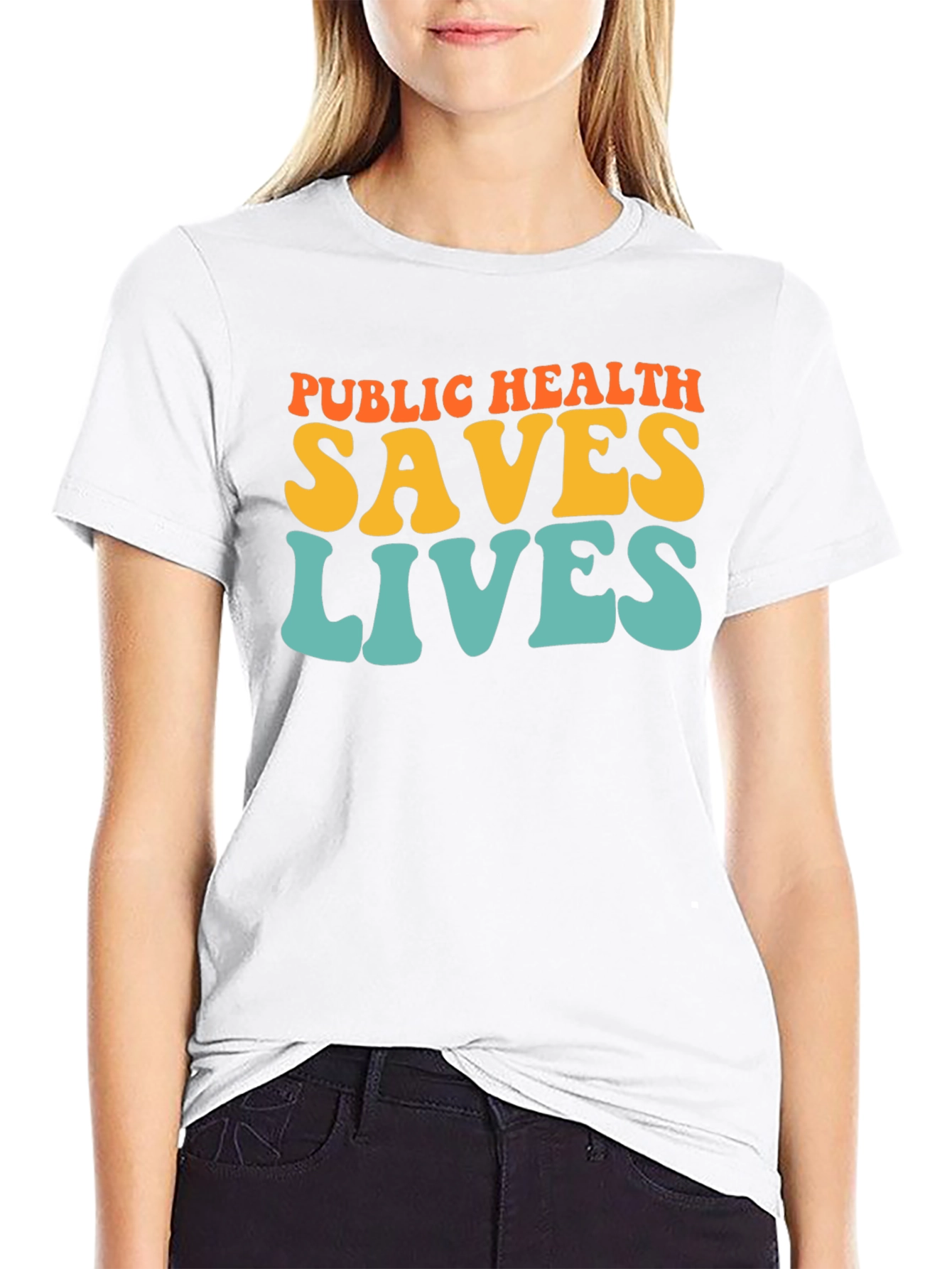 Public Health Saves Lives Graphic T-Shirt