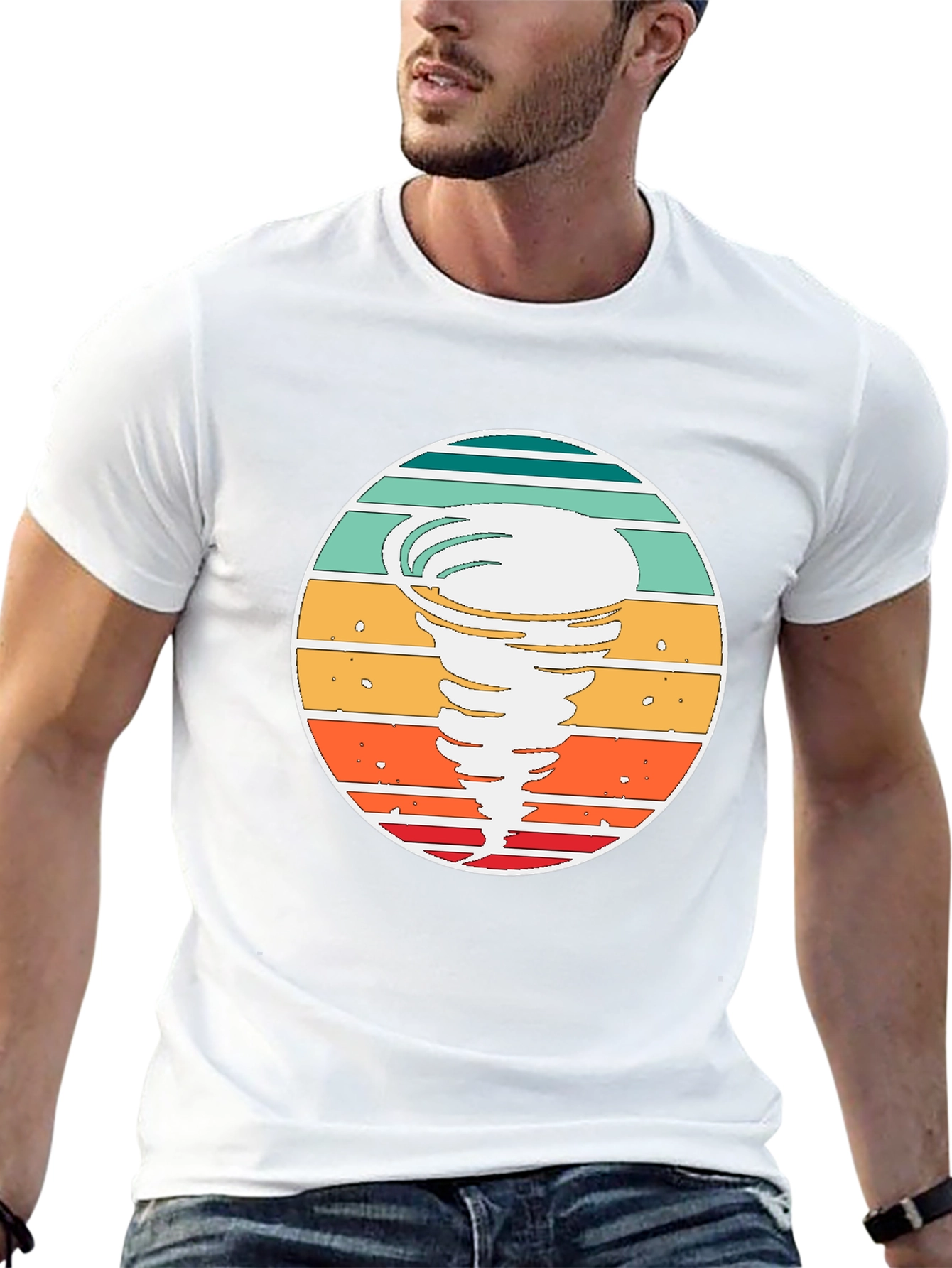 Retro Tornado T-Shirt - Stylish Weather Graphic Tee