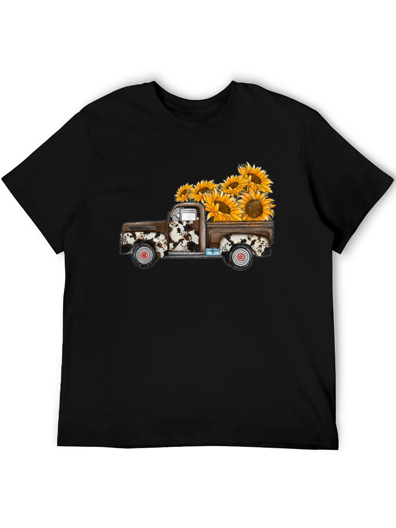 Sunflower Truck Graphic Tee - Casual Comfort