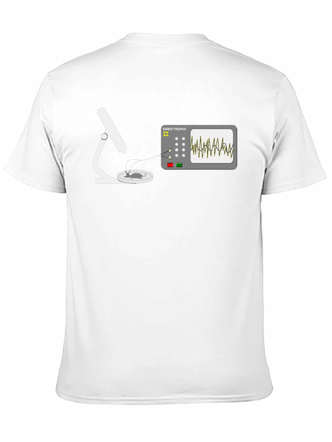 Lab Science T-Shirt: Microscope & Oscilloscope Design