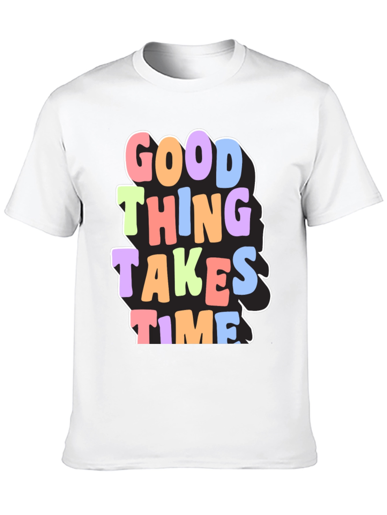 Good Things Take Time Graphic Tee - Black