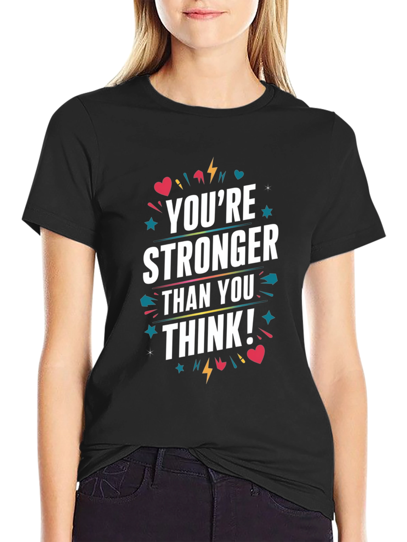 Motivational Youre Stronger Than You Think Graphic Tee